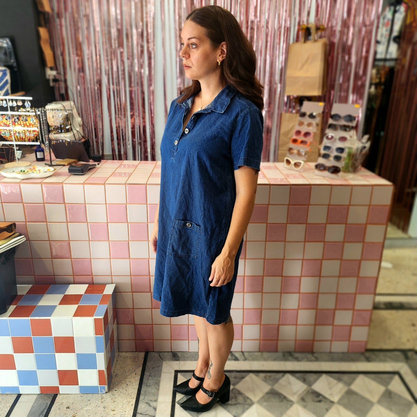 Denim Shirt Dress