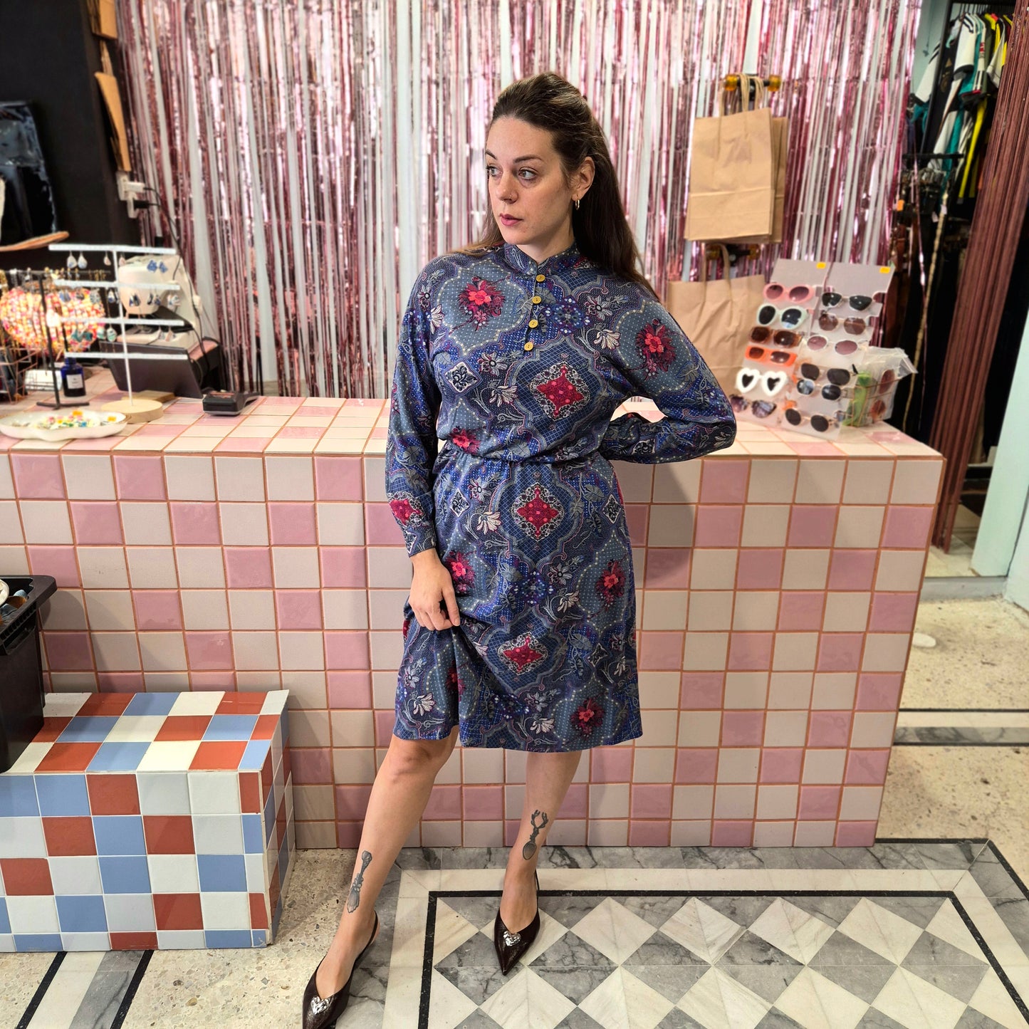 Pretty Vintage Patterned Dress