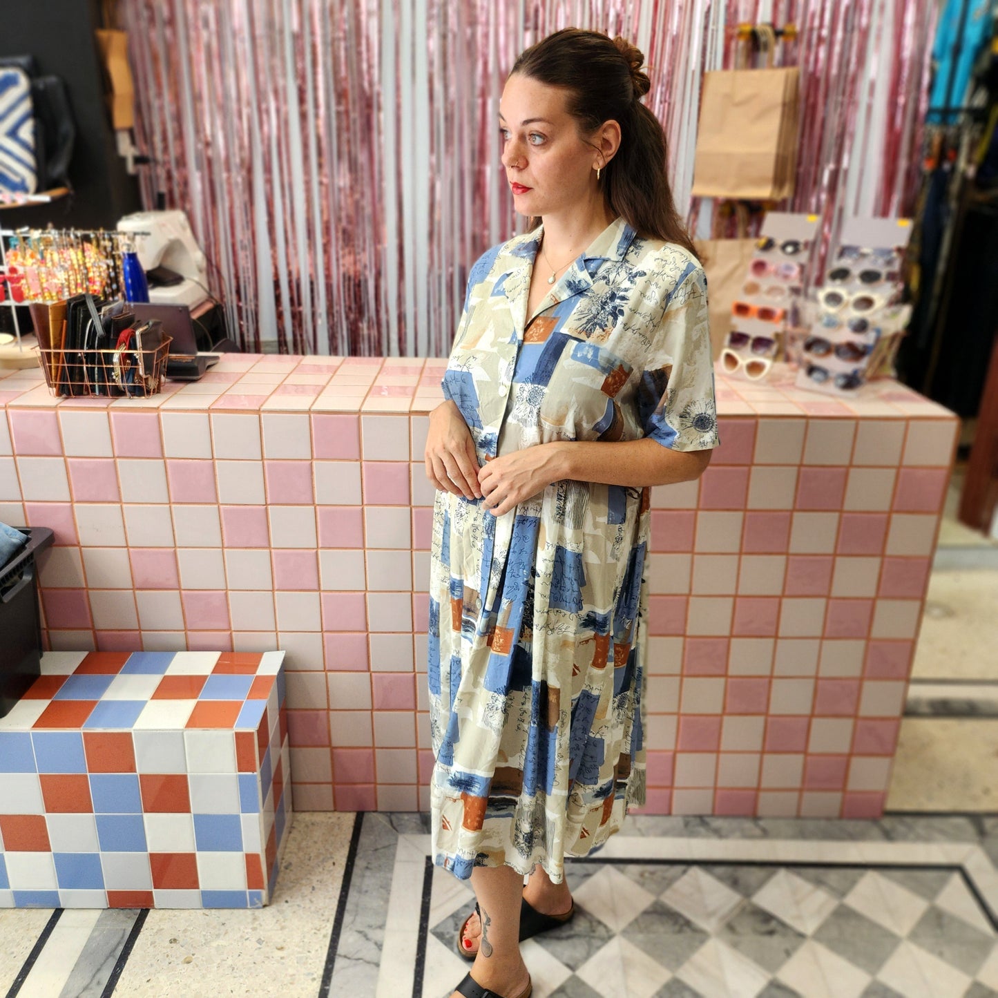 Vinatge Patterned Dress