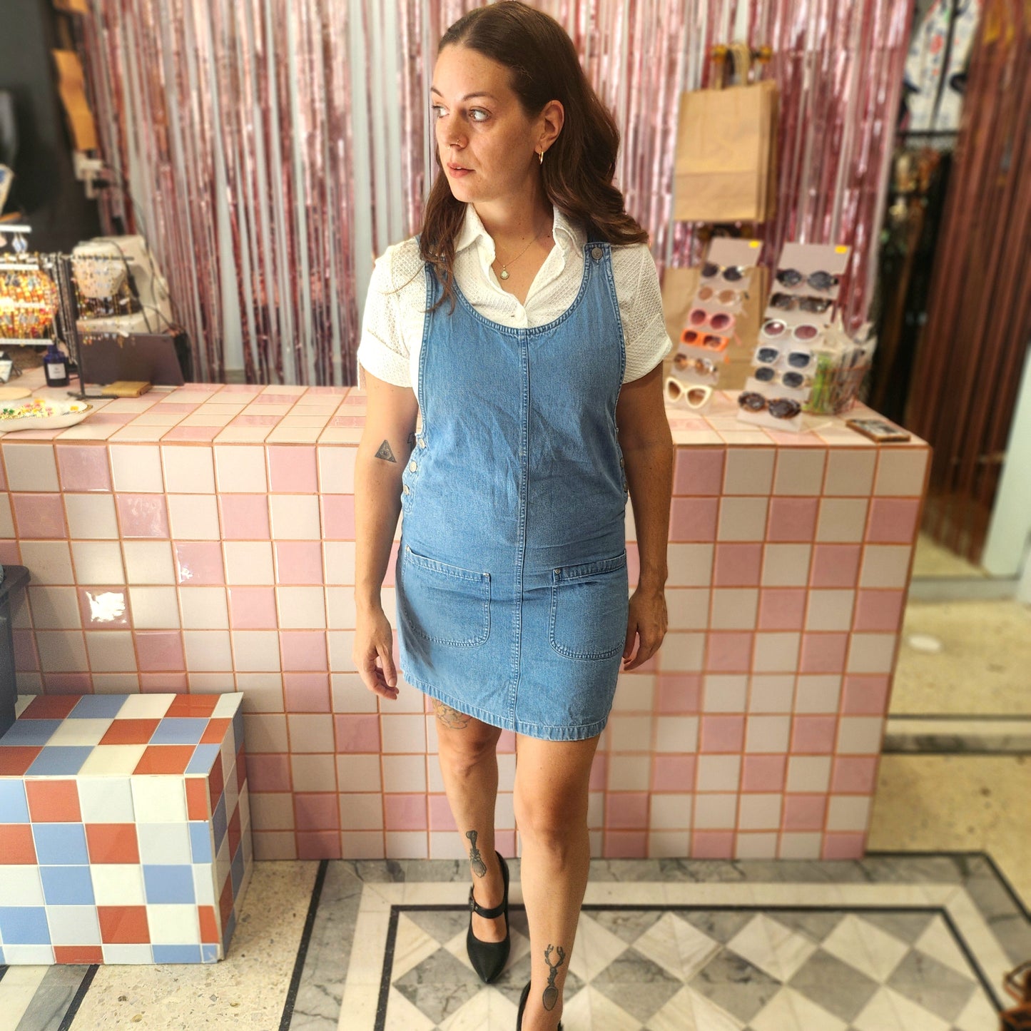 Overalls Mini Dress