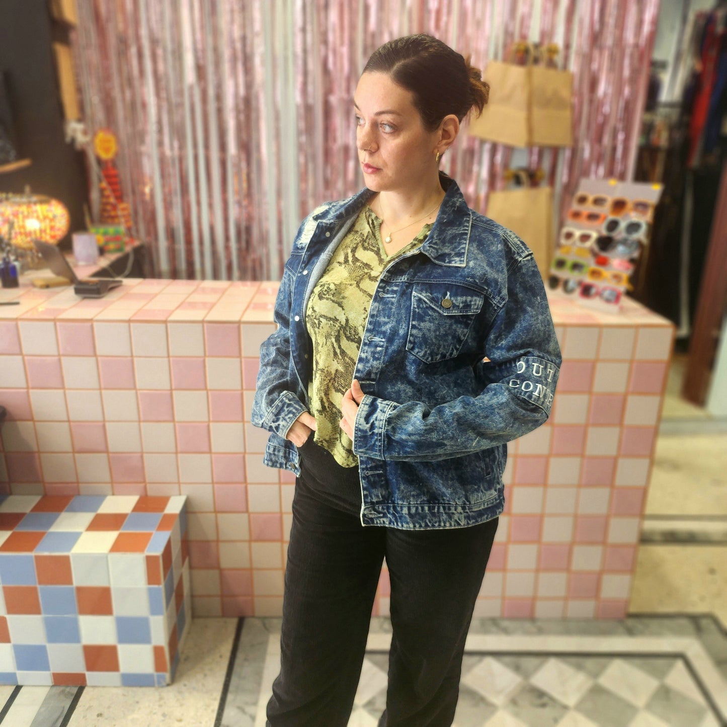 Distressed Denim Jacket