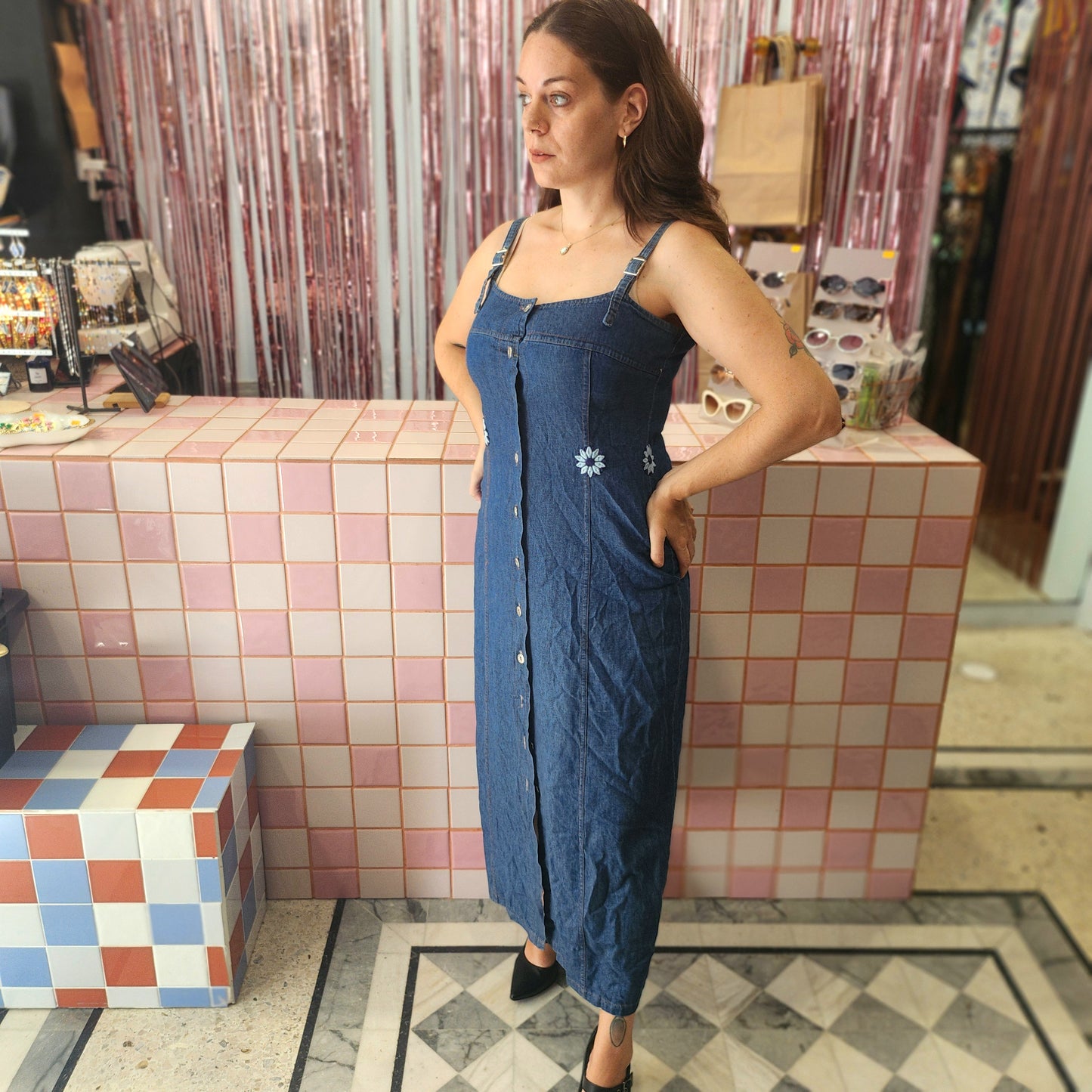 Cute Buttondown Denim Dress