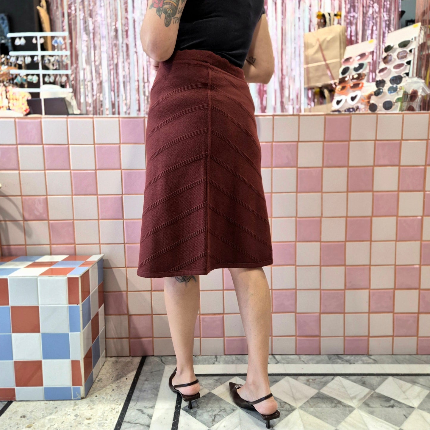 Wool Midi Skirt