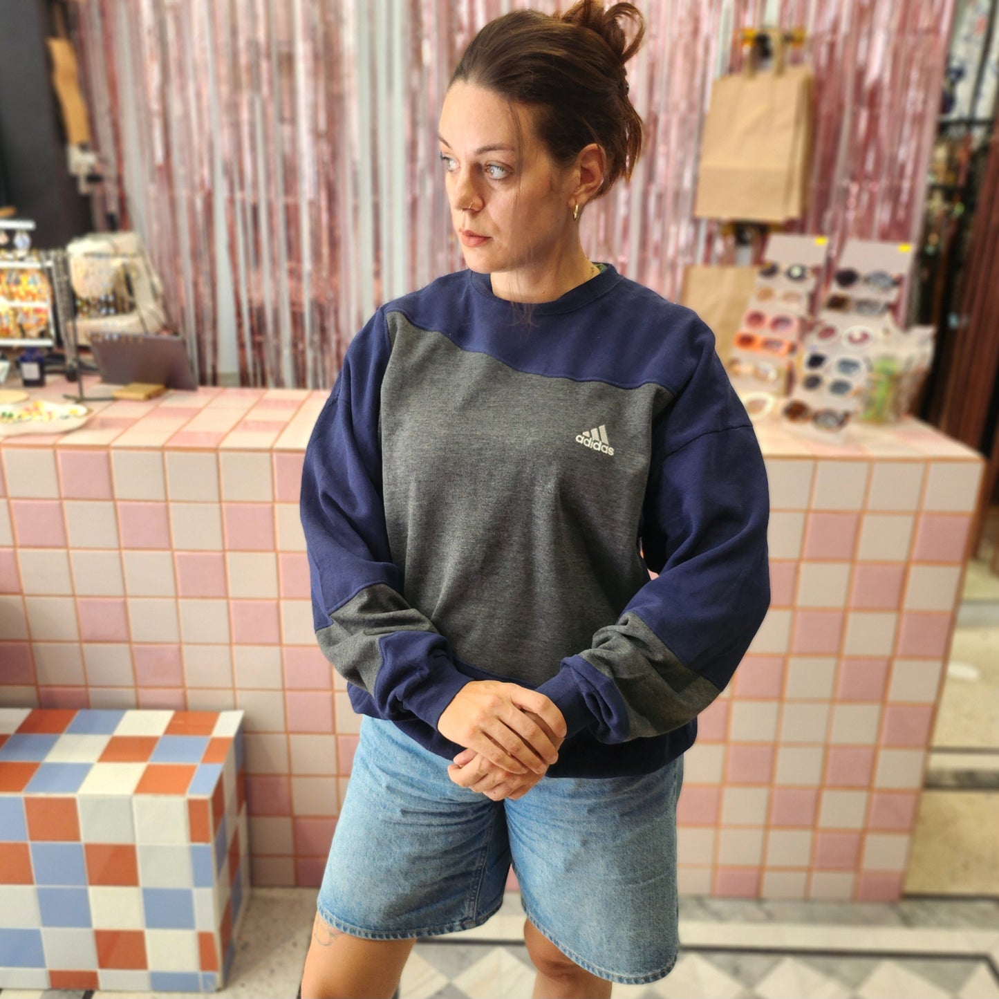 Reworked Adidas Sweatshirt