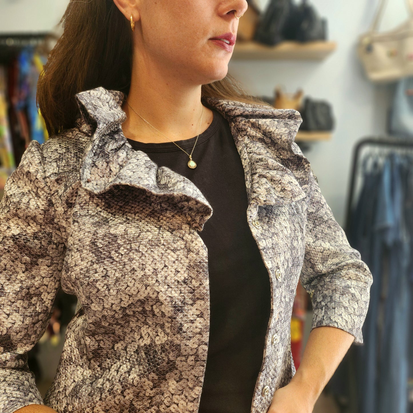 Silver Vintage Blazer