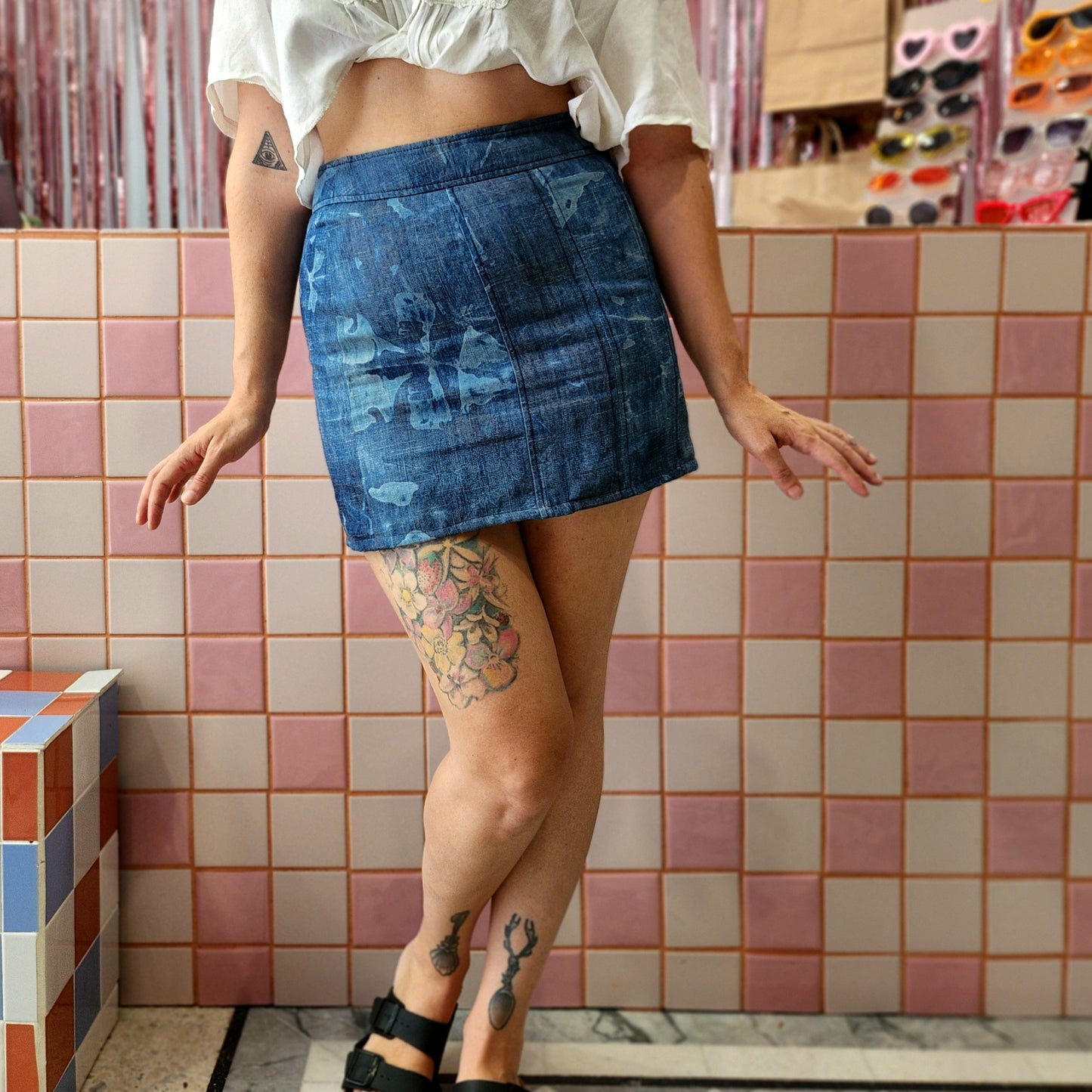 Denim Mini Skirt