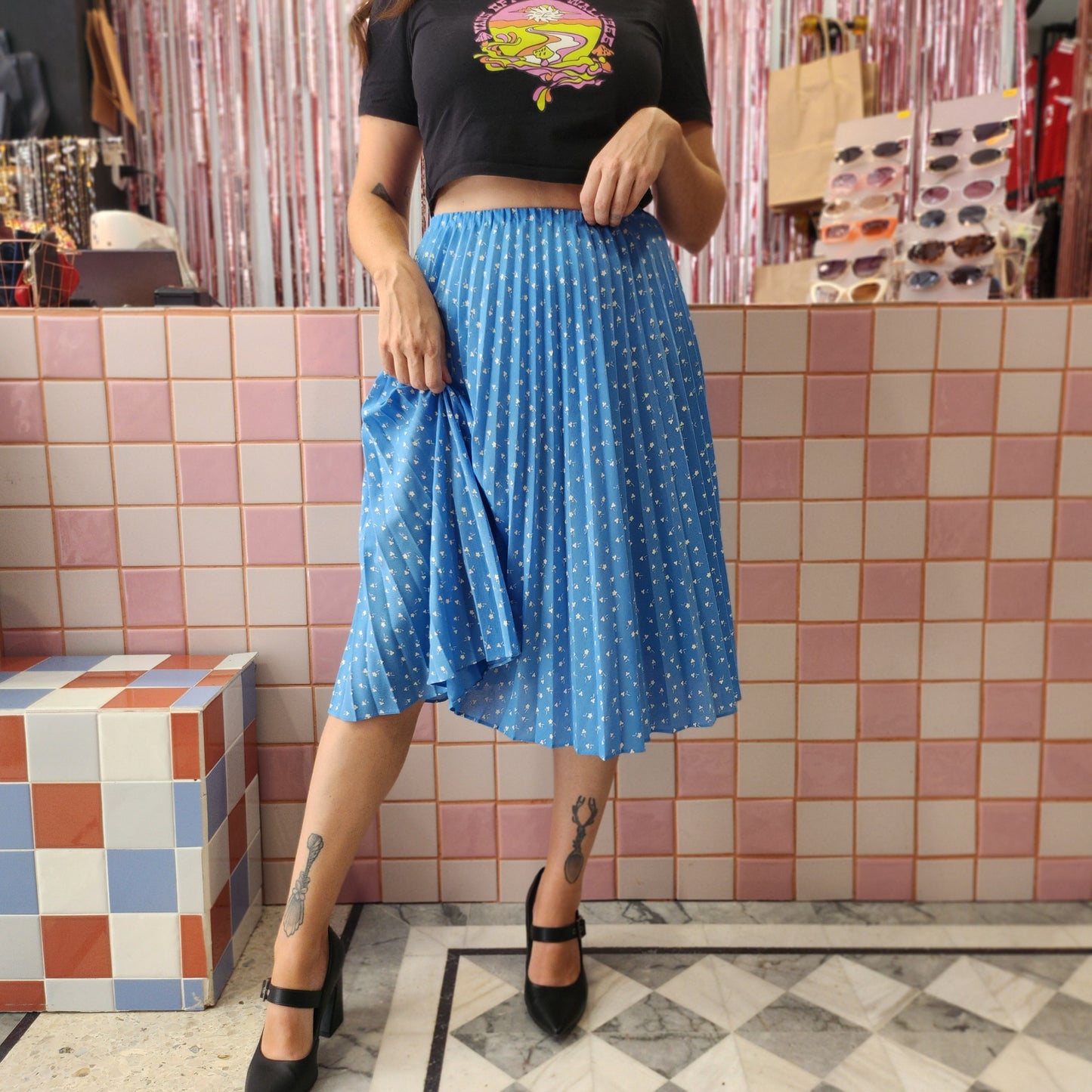 Vintage Pleated Skirt