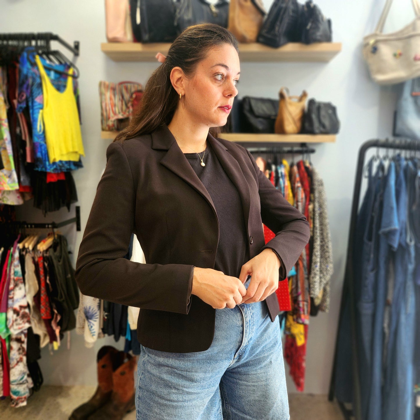 Elegant Brown Blazer