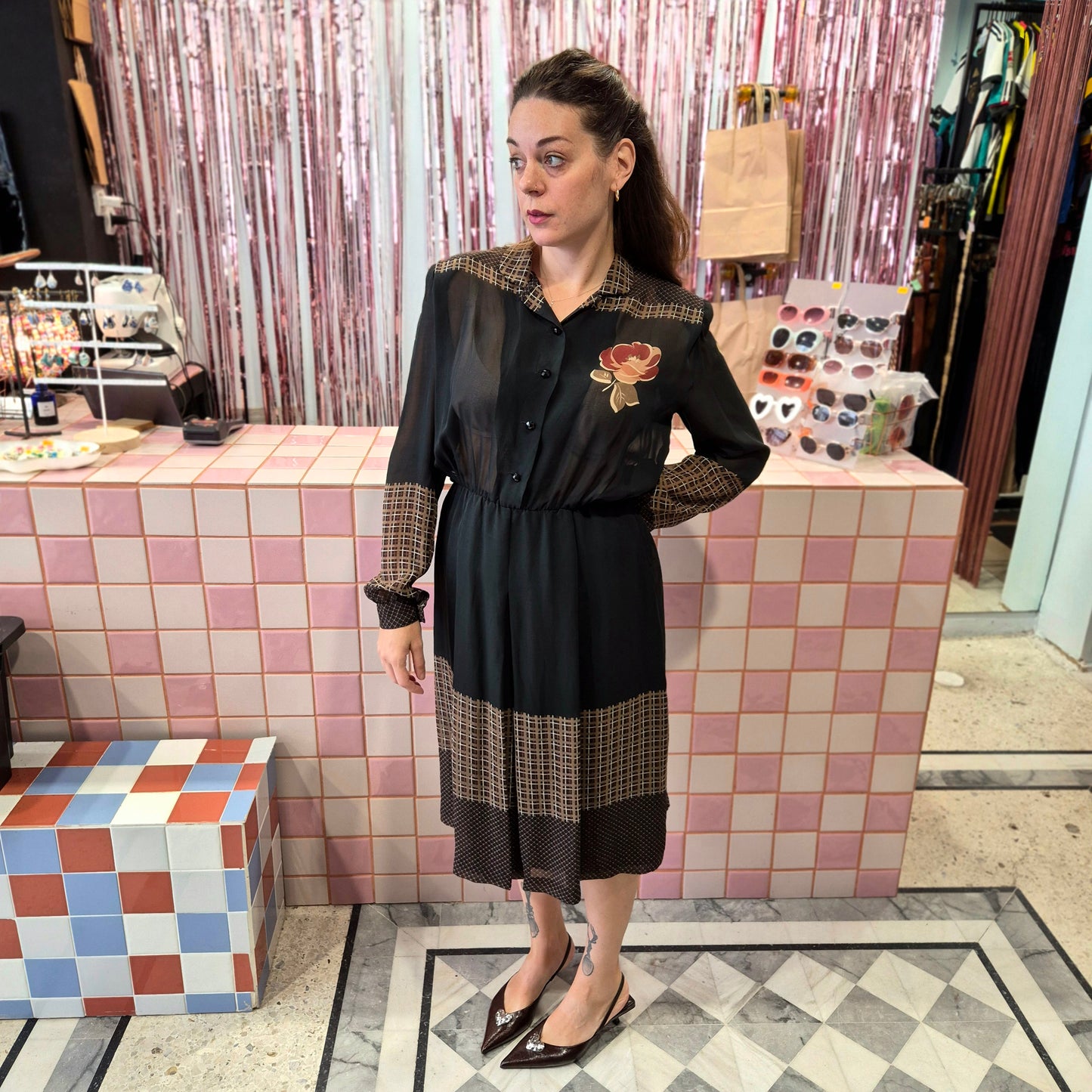 Sheer Vintage Dress