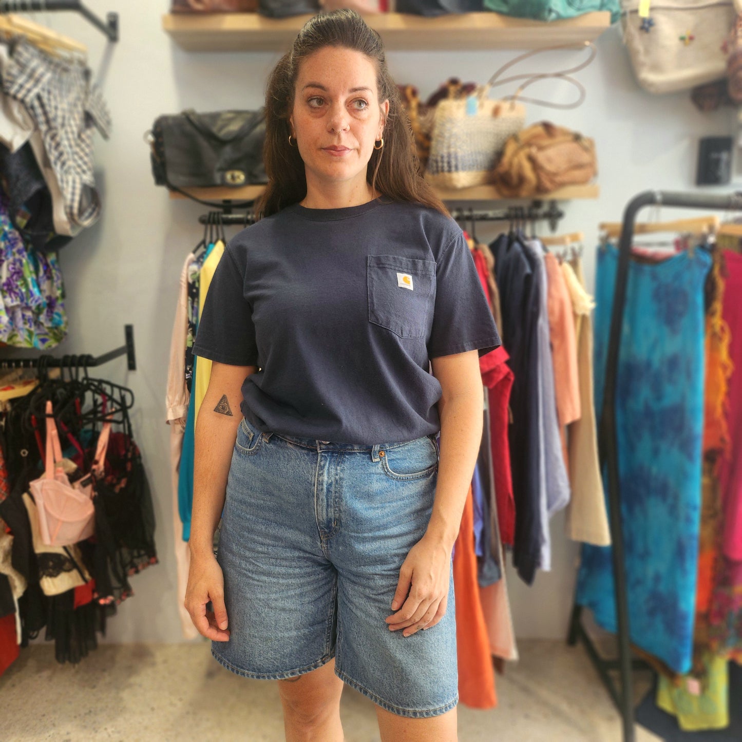 Carhartt Loose Fit navy blue Tee
