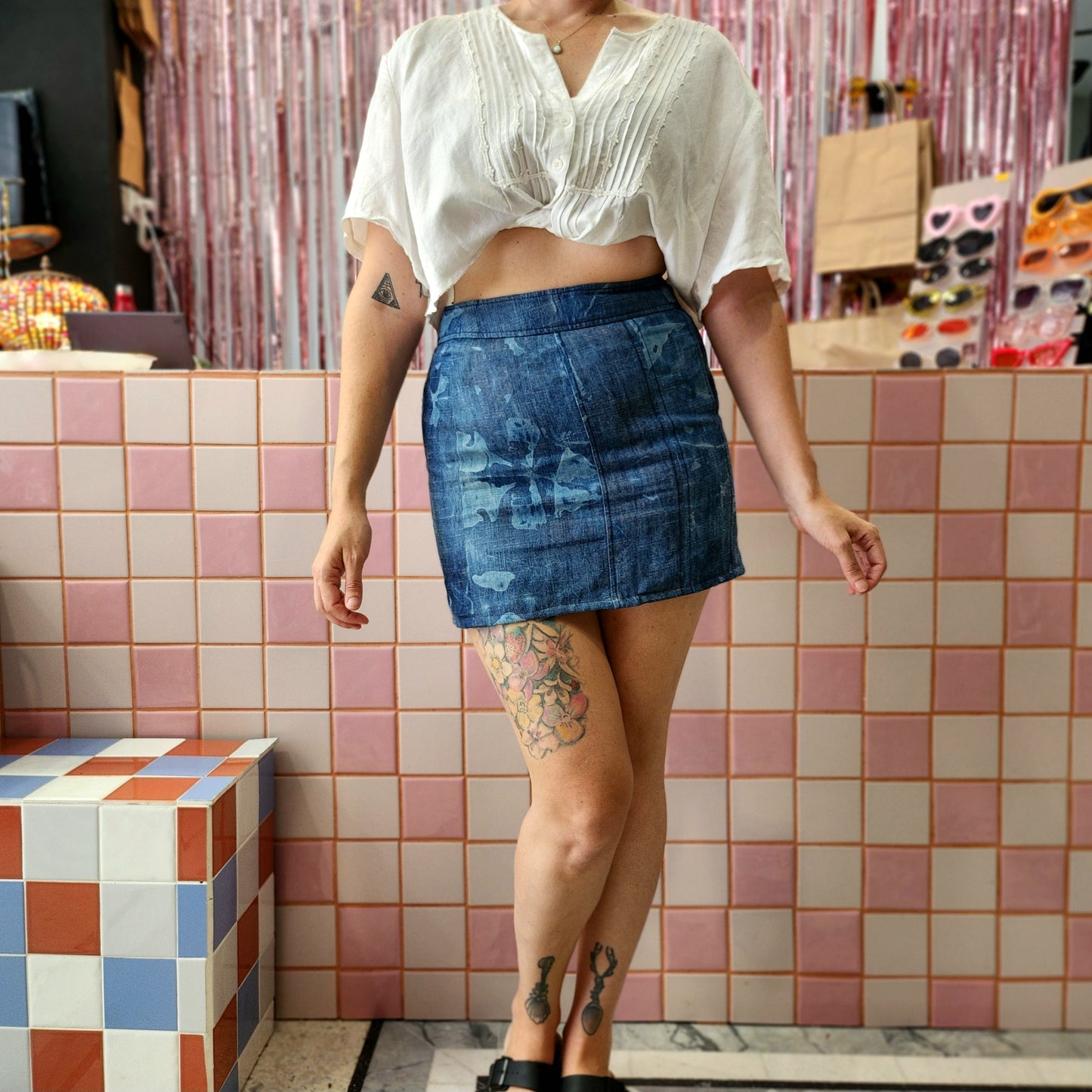 Denim Mini Skirt