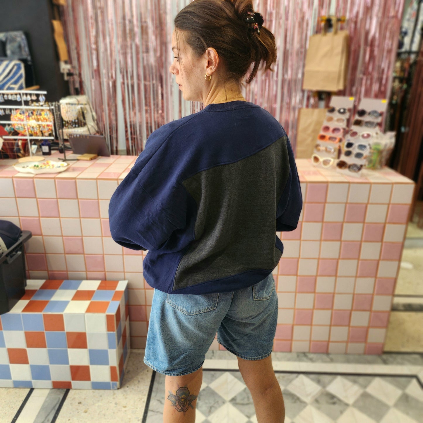 Reworked Adidas Sweatshirt