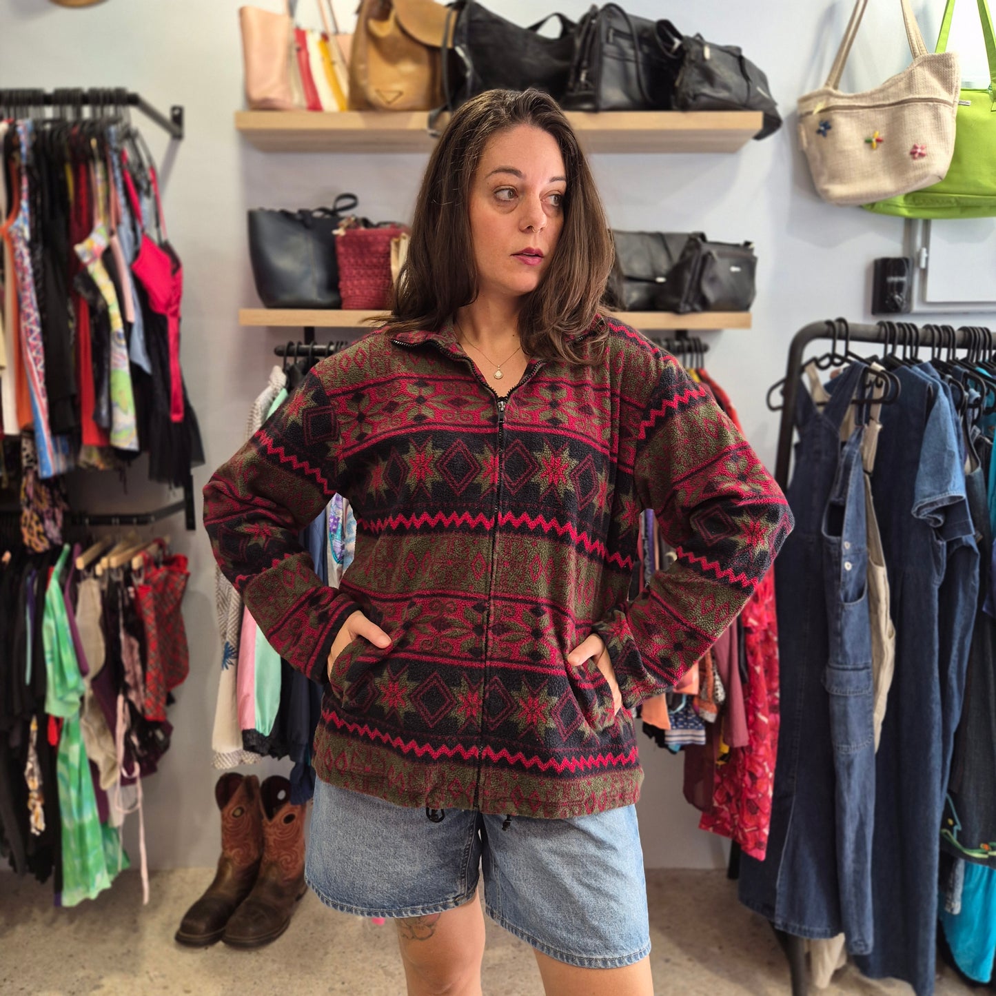 Vintage Patterned Fleece