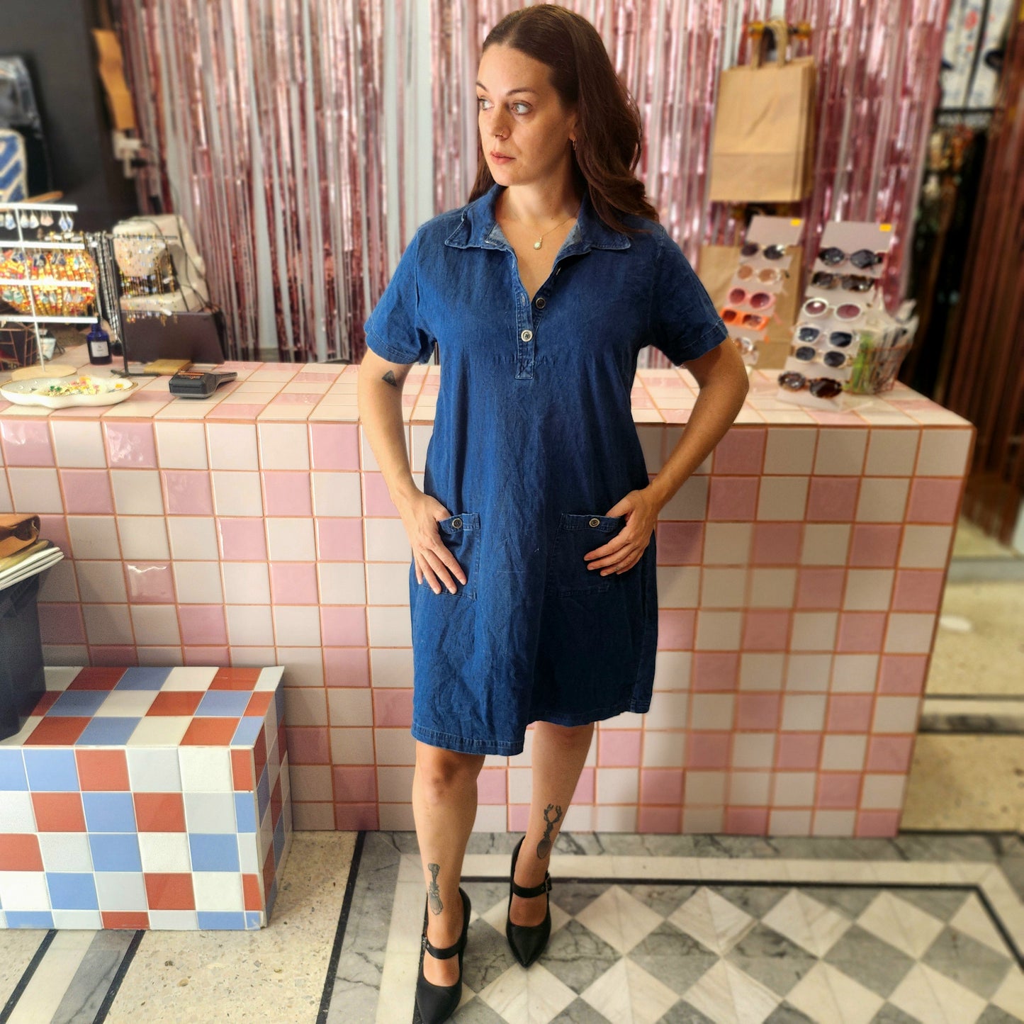 Denim Shirt Dress