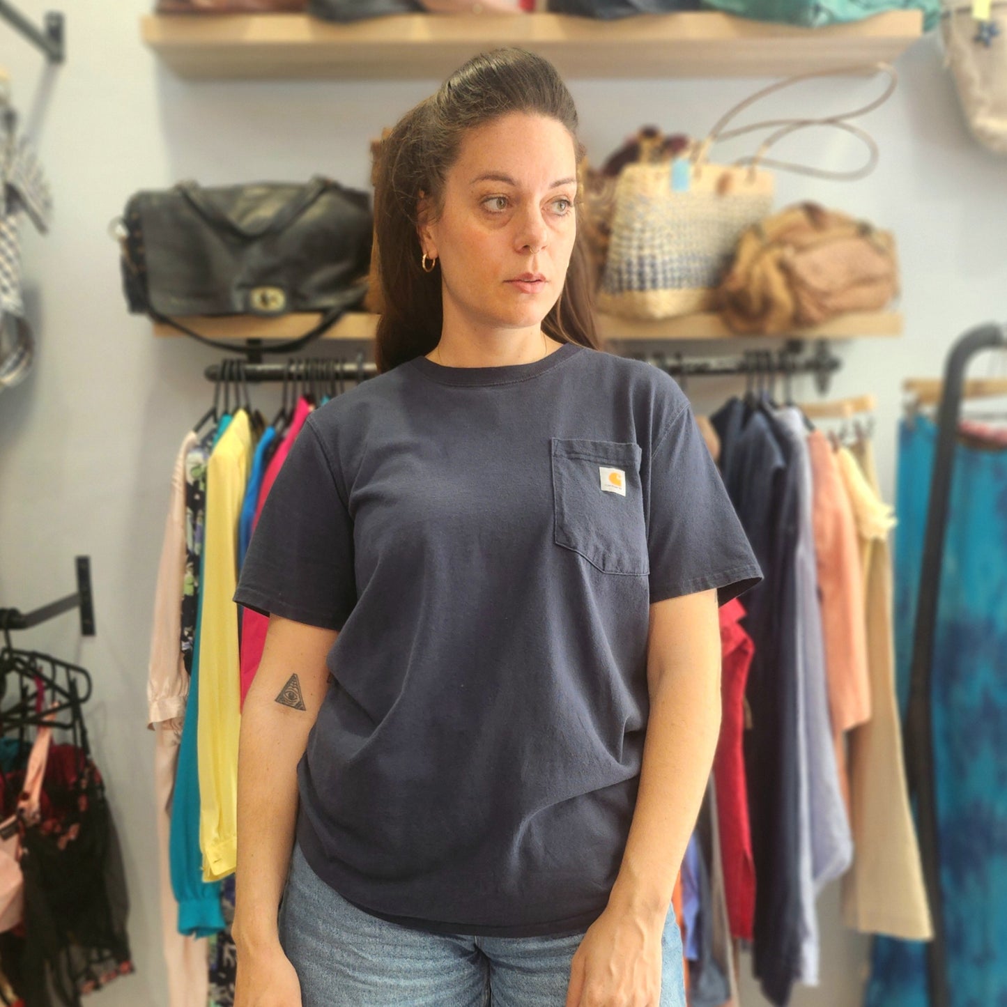 Carhartt Loose Fit navy blue Tee