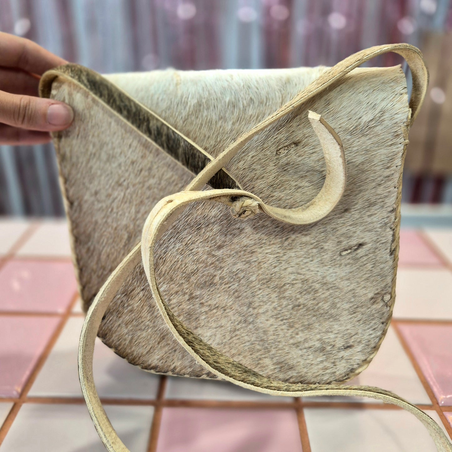 Goats skin Crossbody Bag