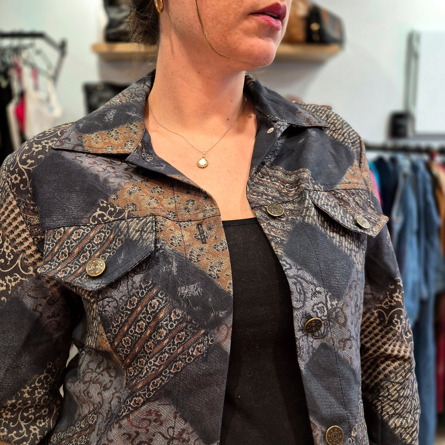 Cropped Denim light jacket