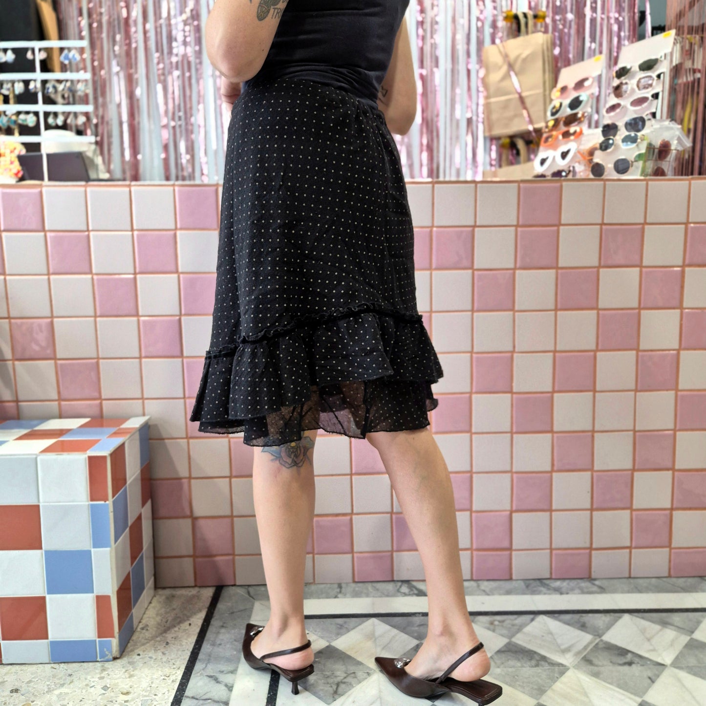 Cute Polka Vintage Skirt