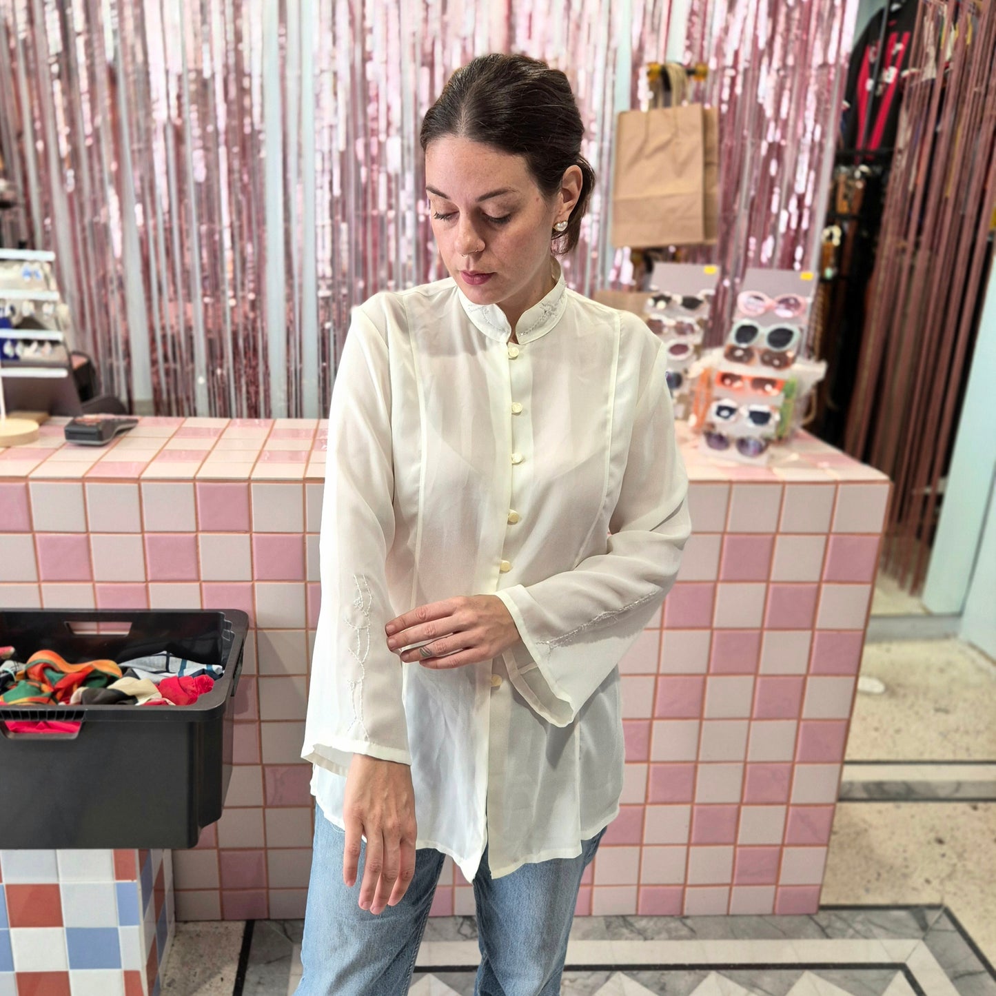 Classy Beaded Long Shirt