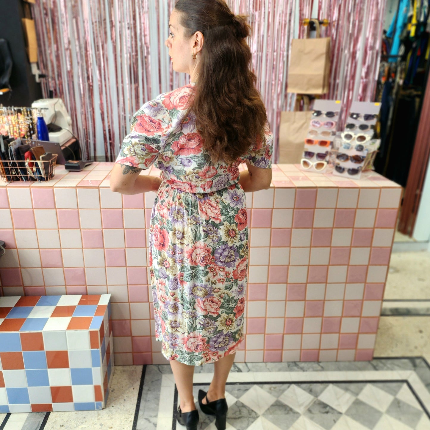 Beautiful Vintage Floral Dress