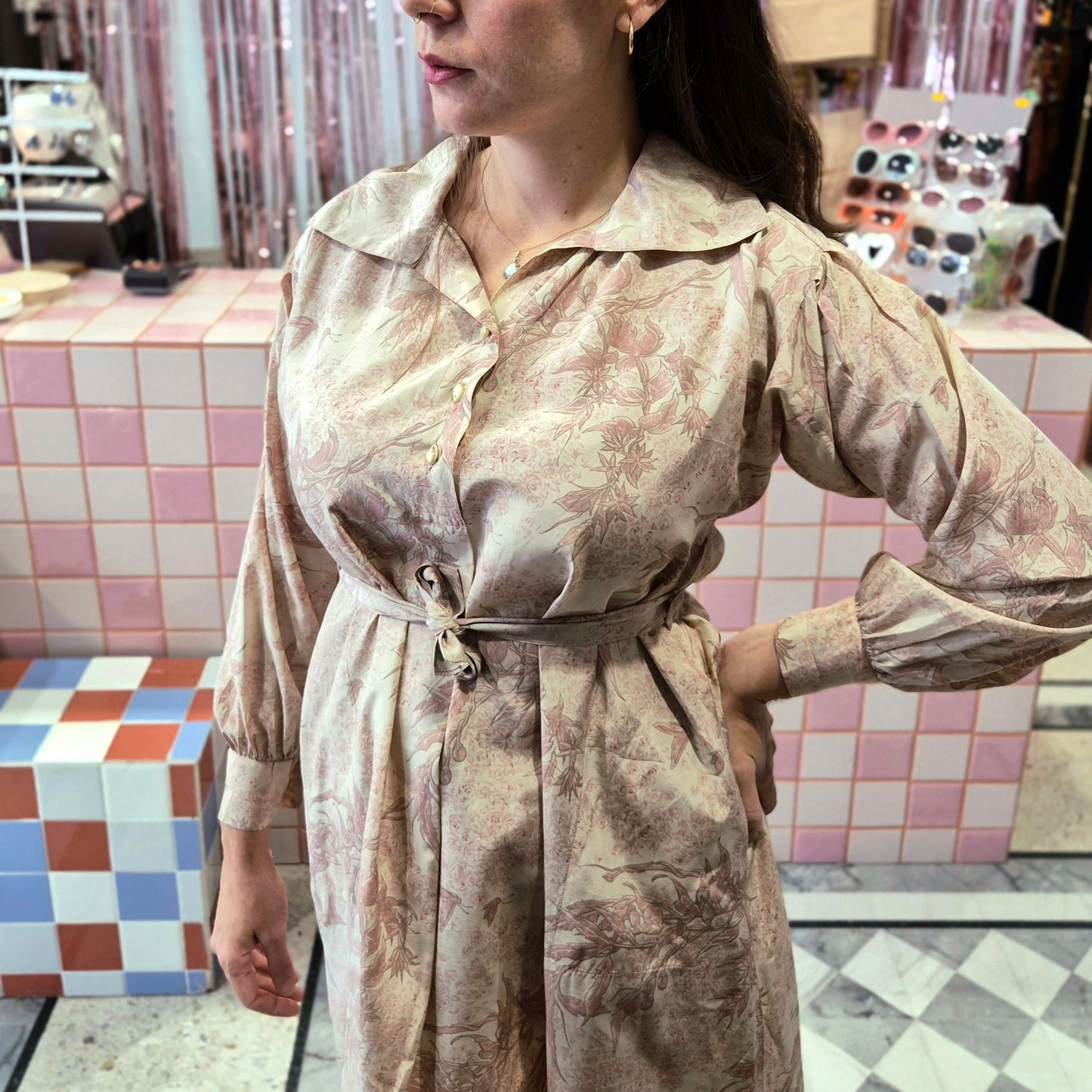 Dreamy Pink Vintage Dress