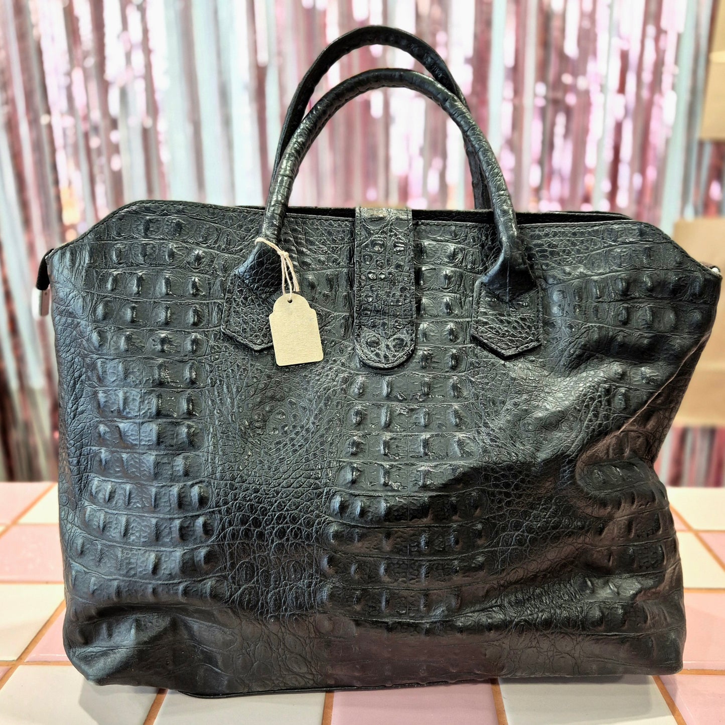 Vintage Crocodile Handbag