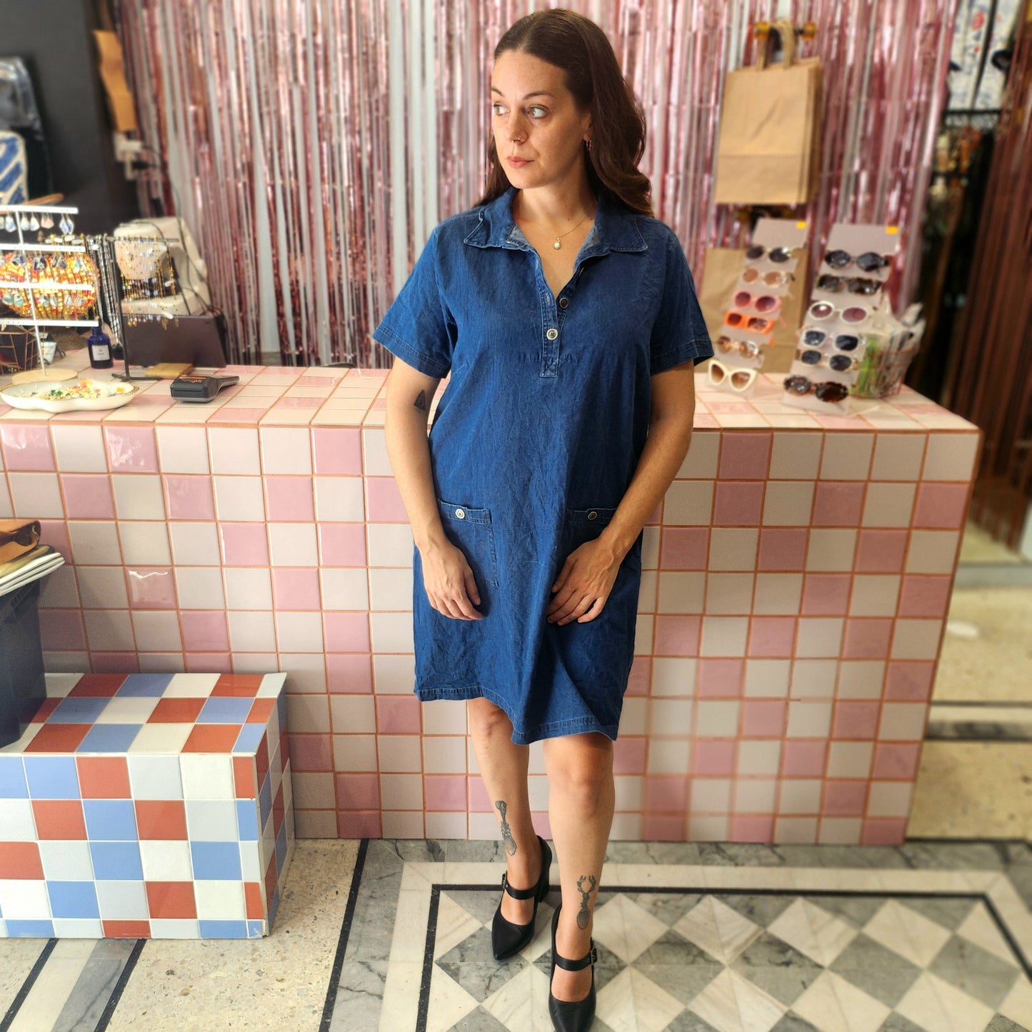 Denim Shirt Dress