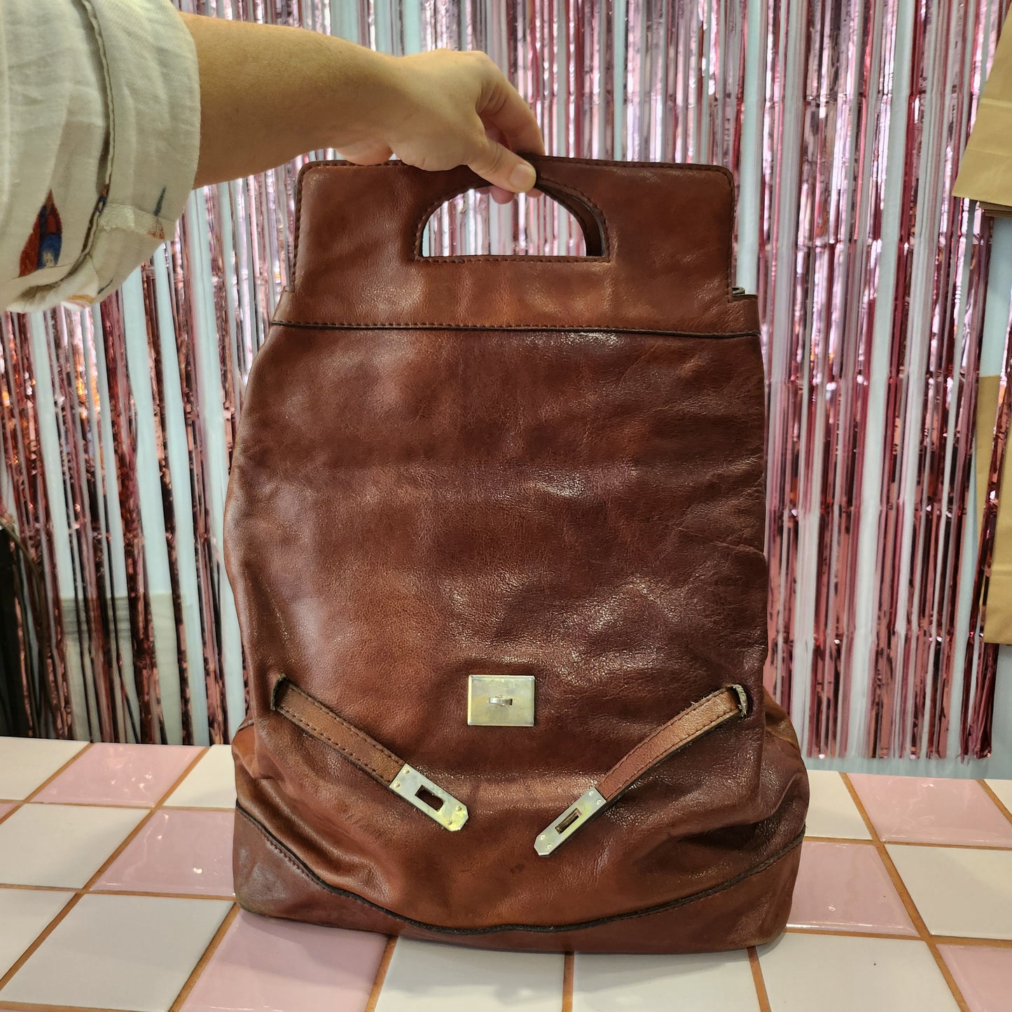 Versatile Vintage Leather Bag