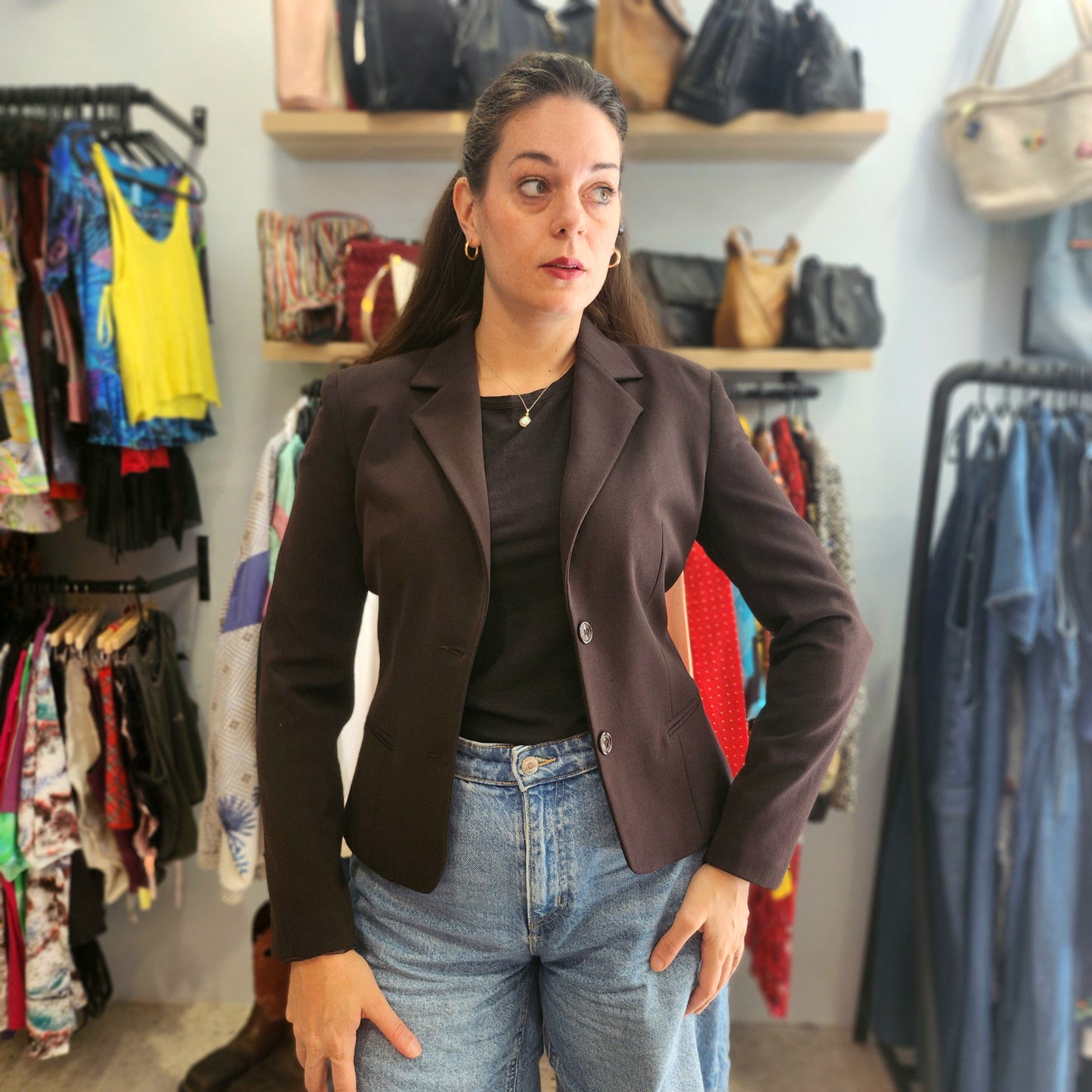 Elegant Brown Blazer