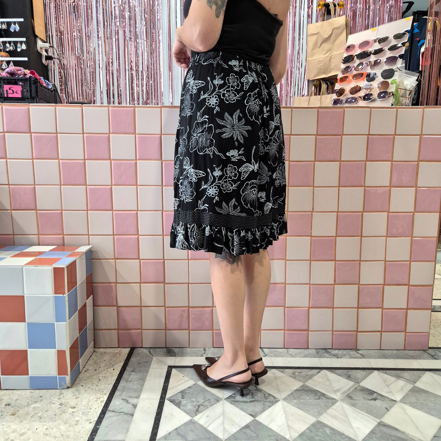 Patterned Comfy Skirt