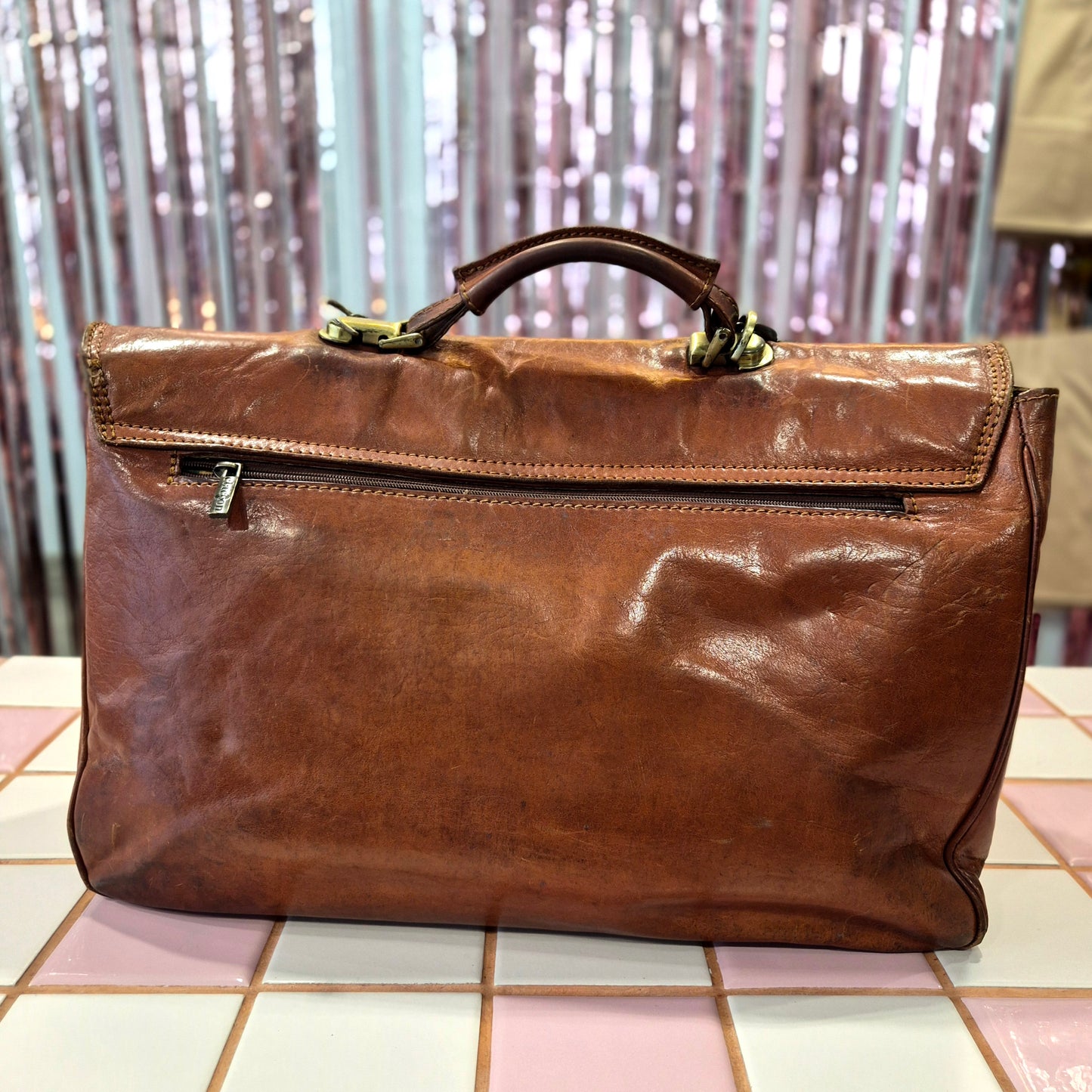 Vintage Leather Briefcase