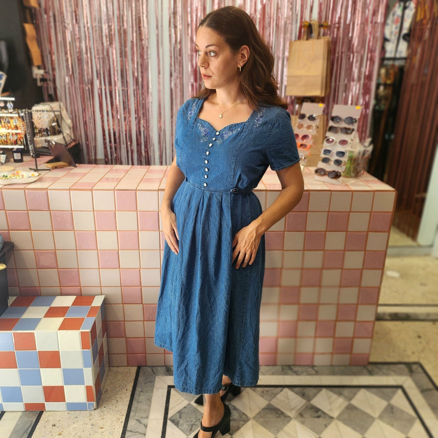 Cute Princess Denim Dress