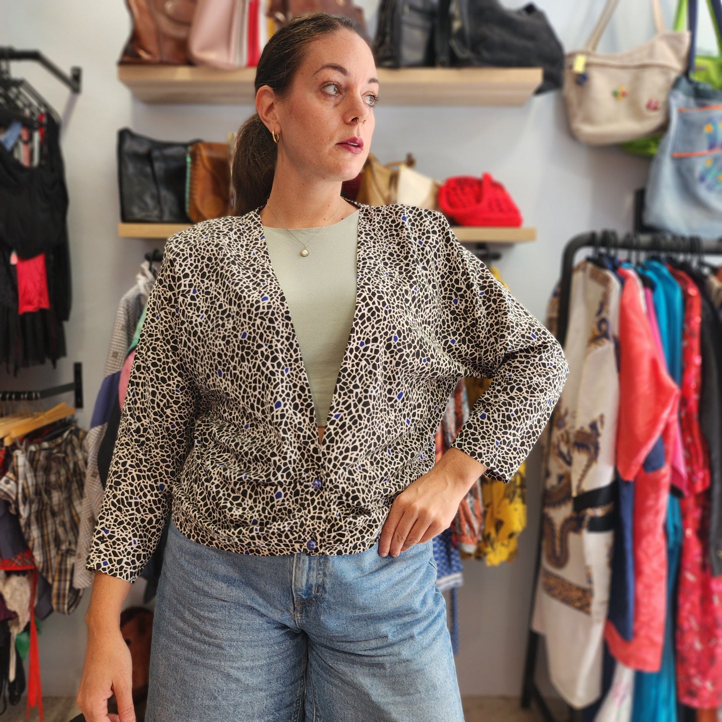 Vintage Patterned Duster