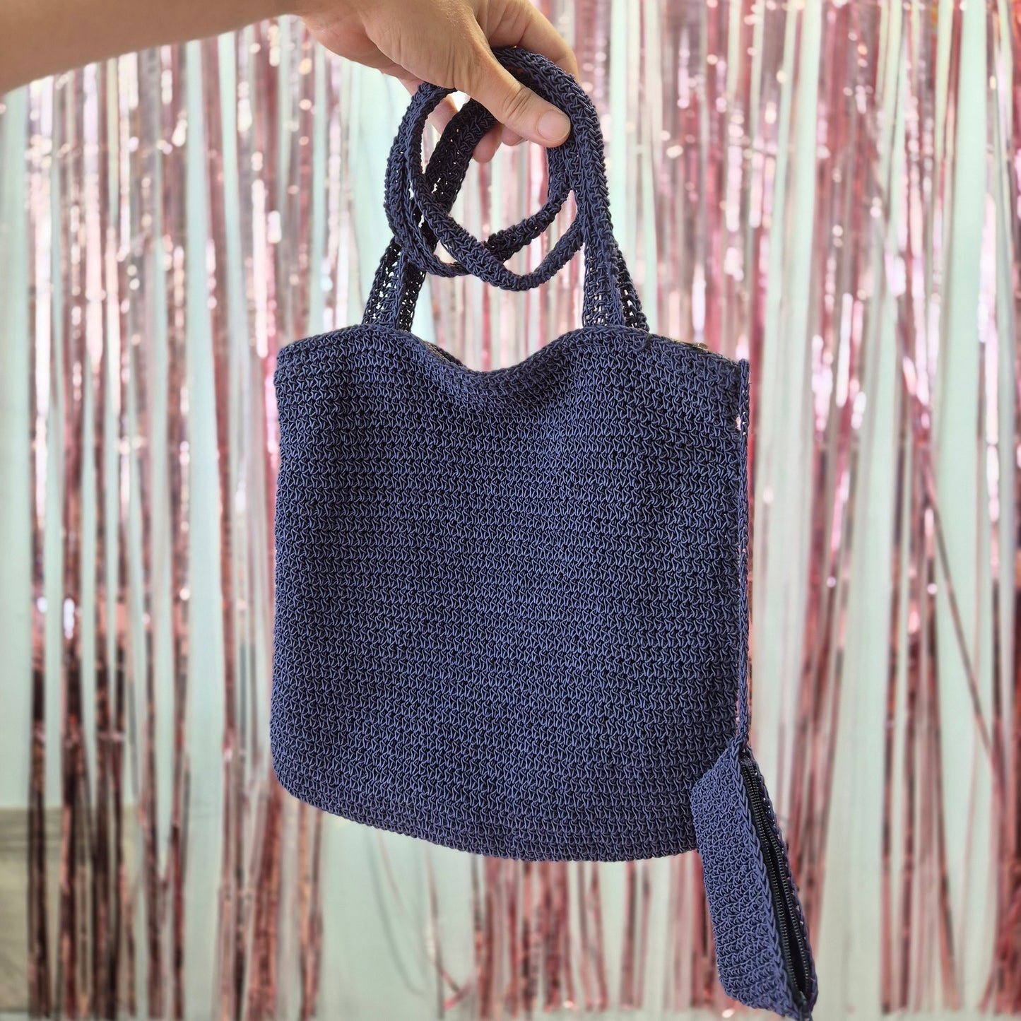 Cute Beaded Crossbody Bag