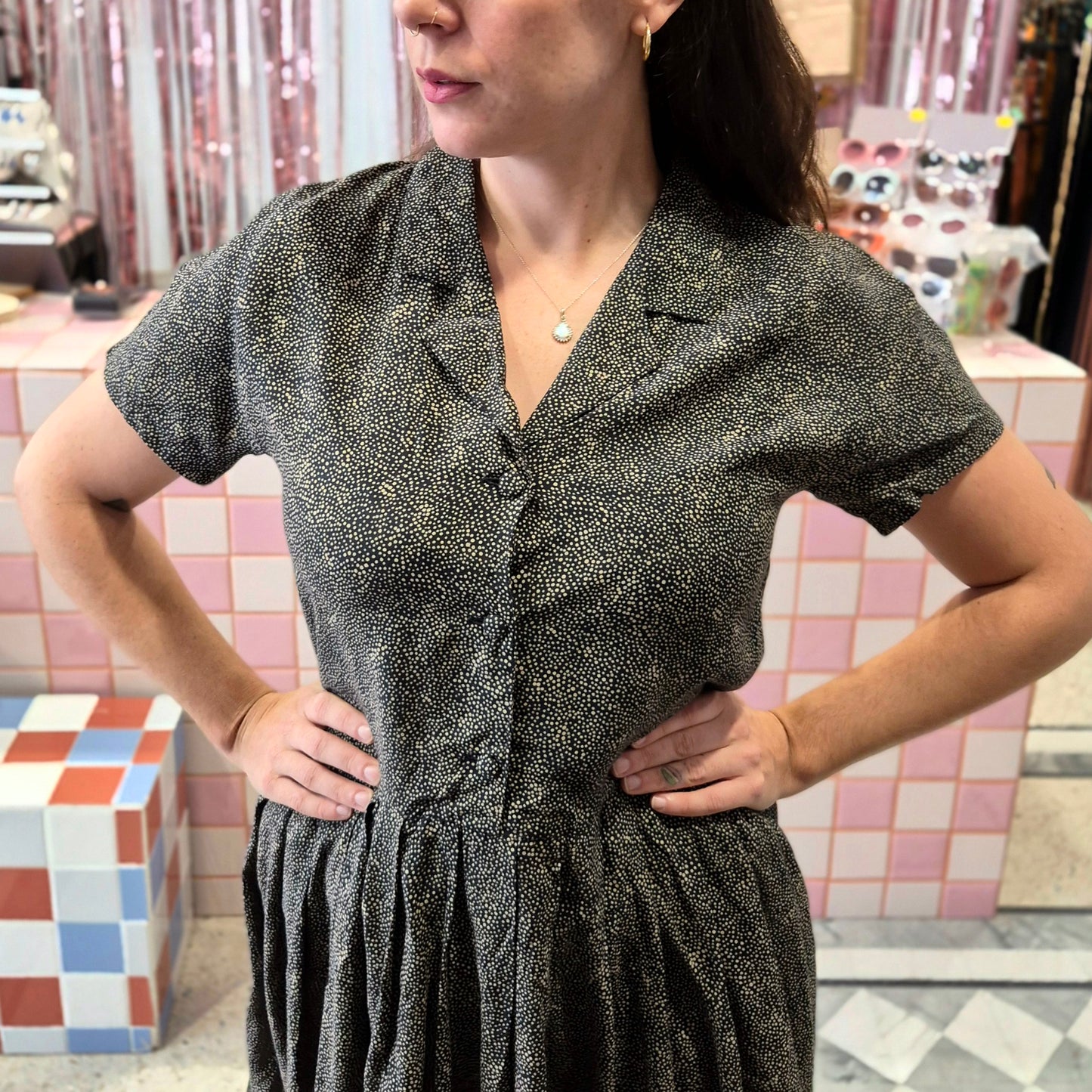 Polka Comfy Vintage Dress