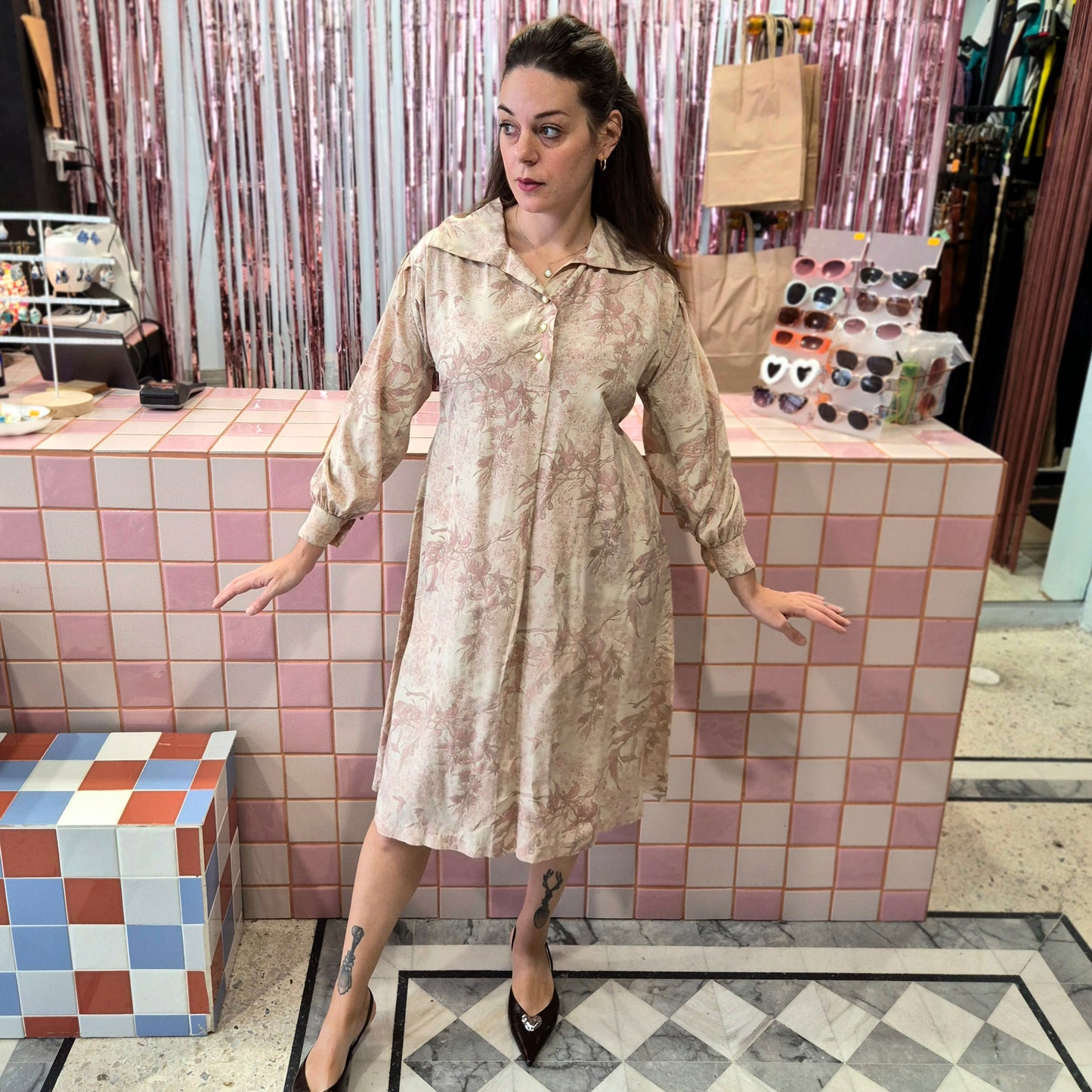 Dreamy Pink Vintage Dress