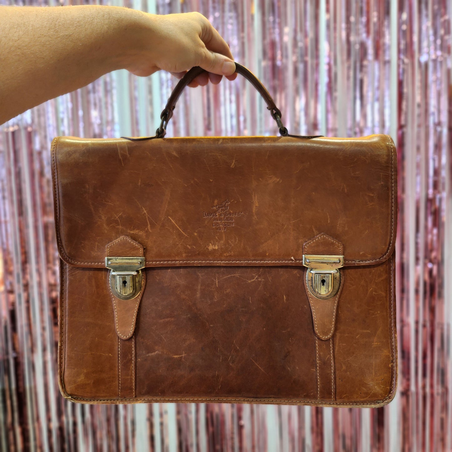 Davis & Sons Leather Briefcase