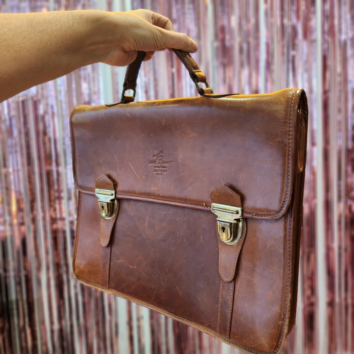 Davis & Sons Leather Briefcase