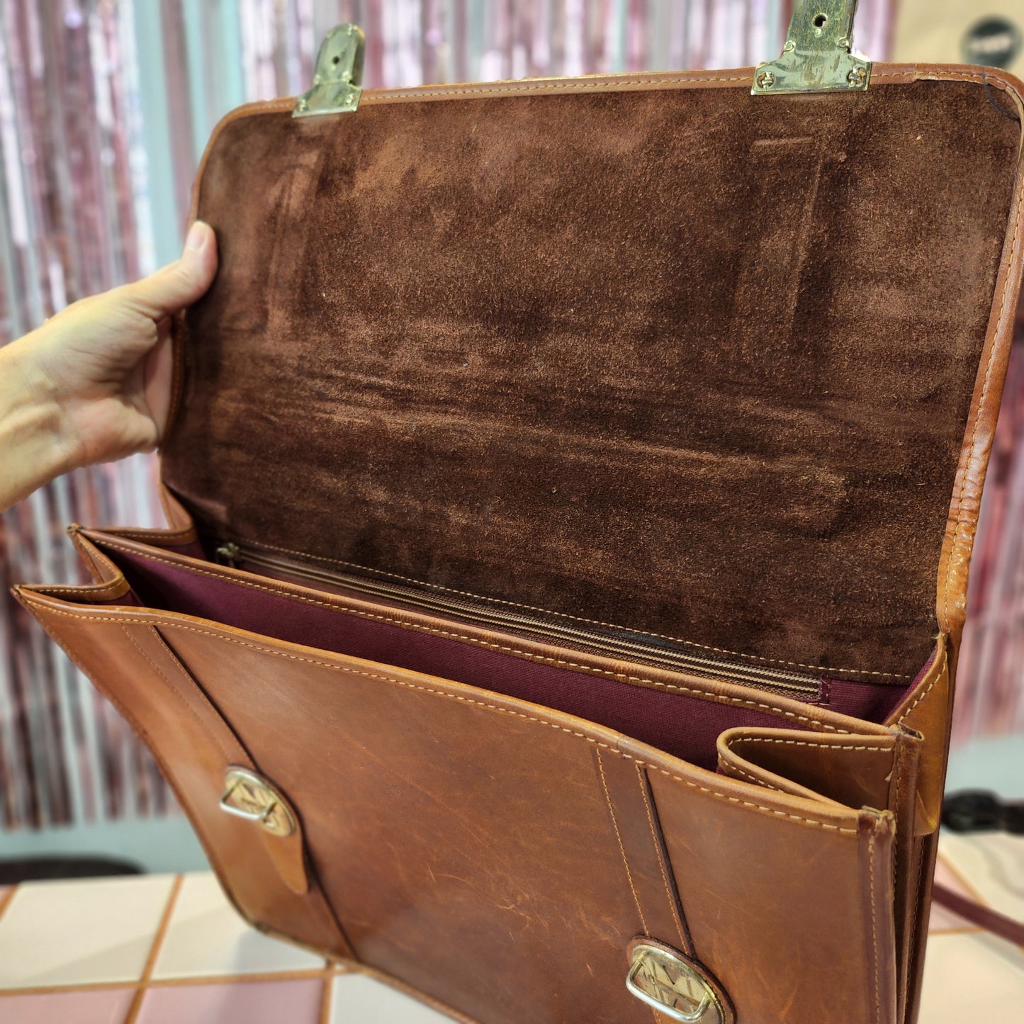 Davis & Sons Leather Briefcase