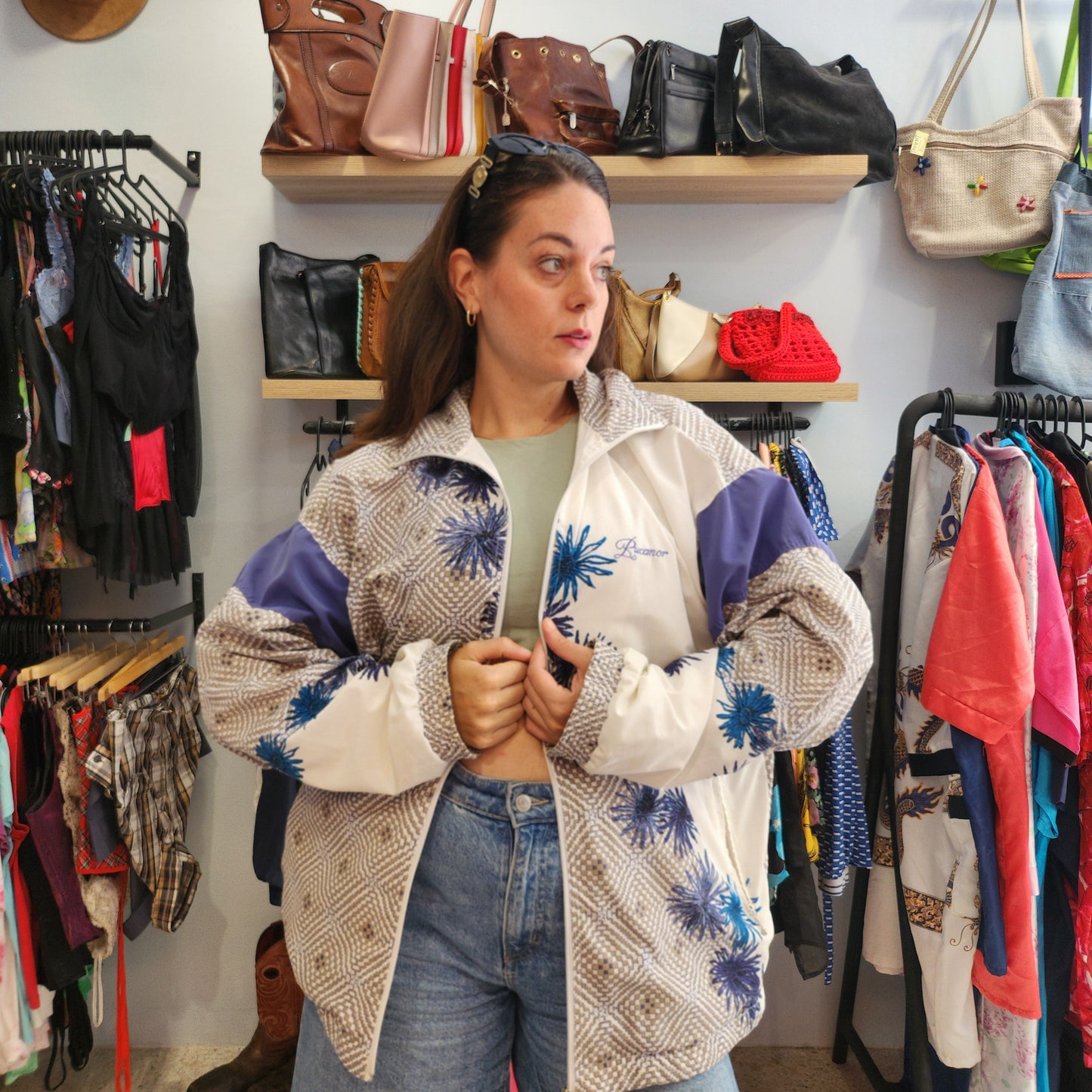 Vintage Patterned Light Jacket
