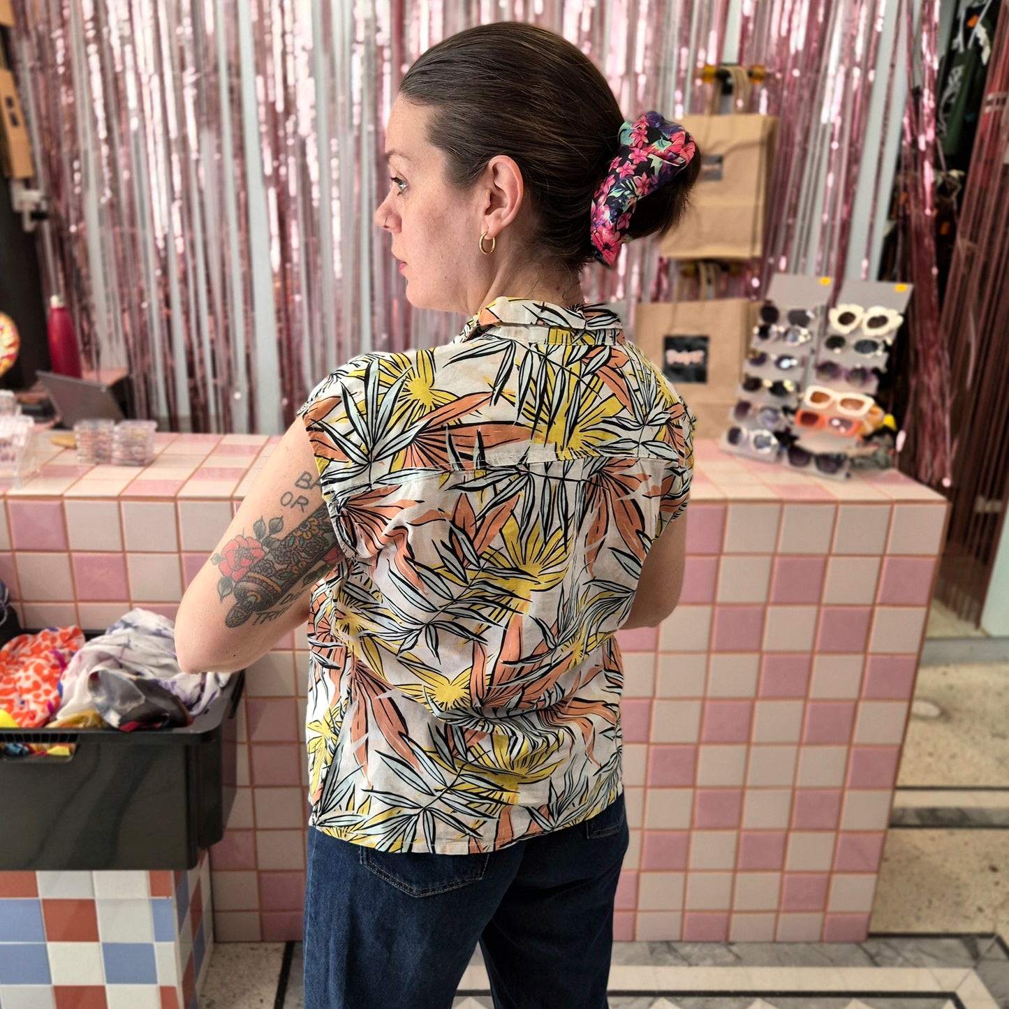 Linen Mix Top