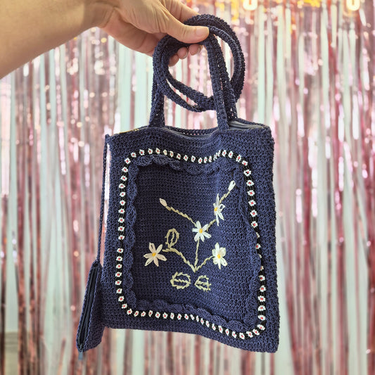 Cute Beaded Crossbody Bag