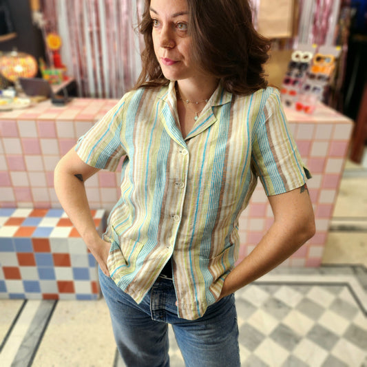 Cute 100% Linen Shirt