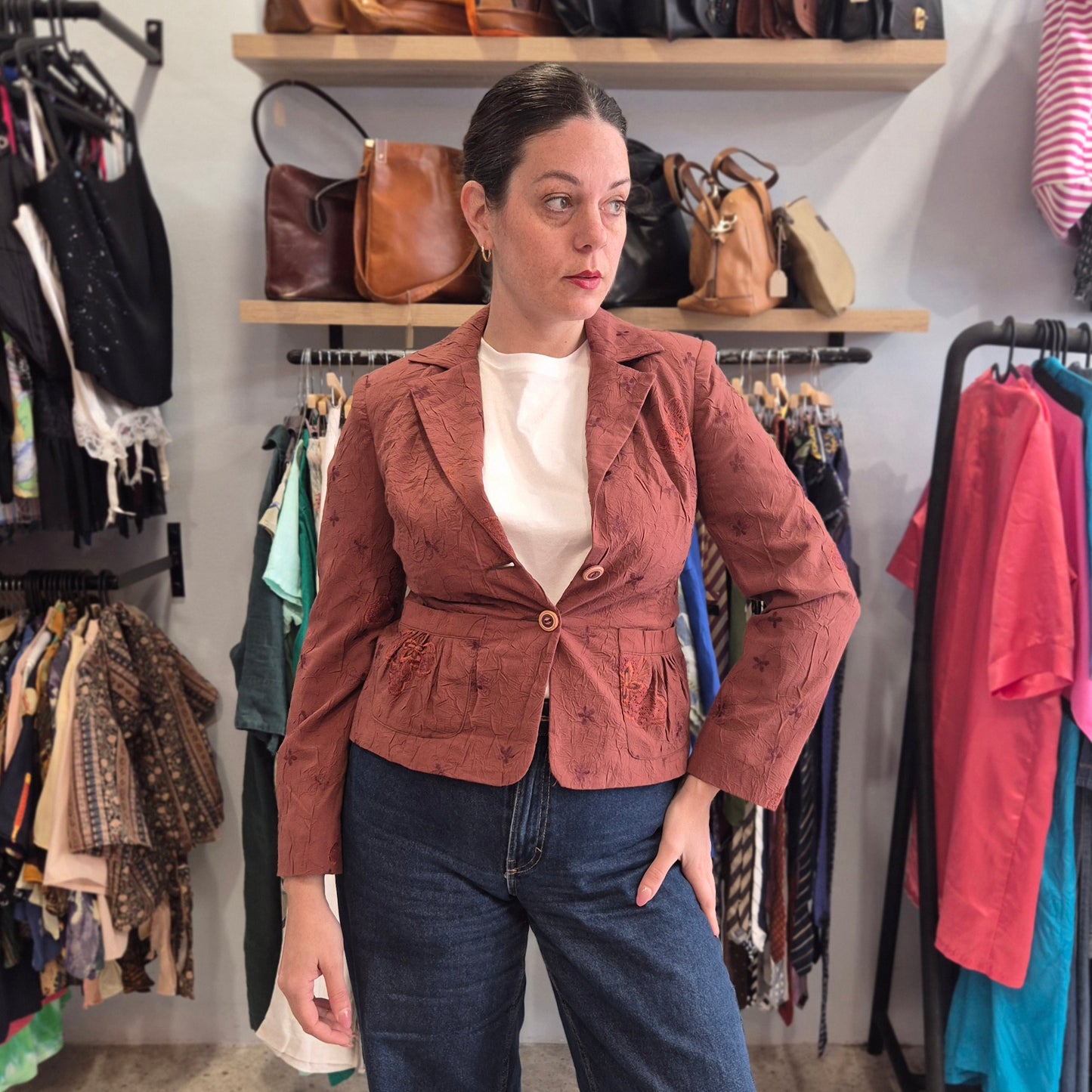 Vintage Embroidered Blazer