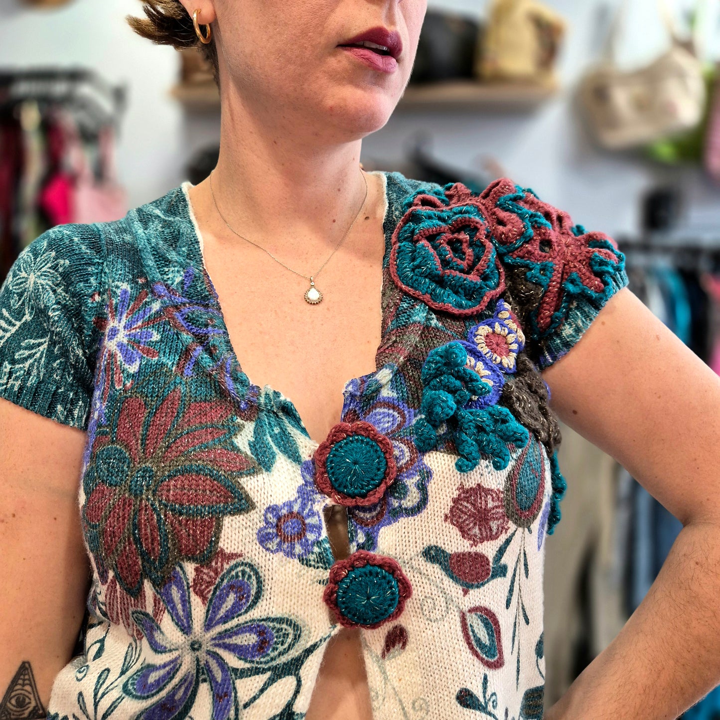 Cute Vintage Knitted Top