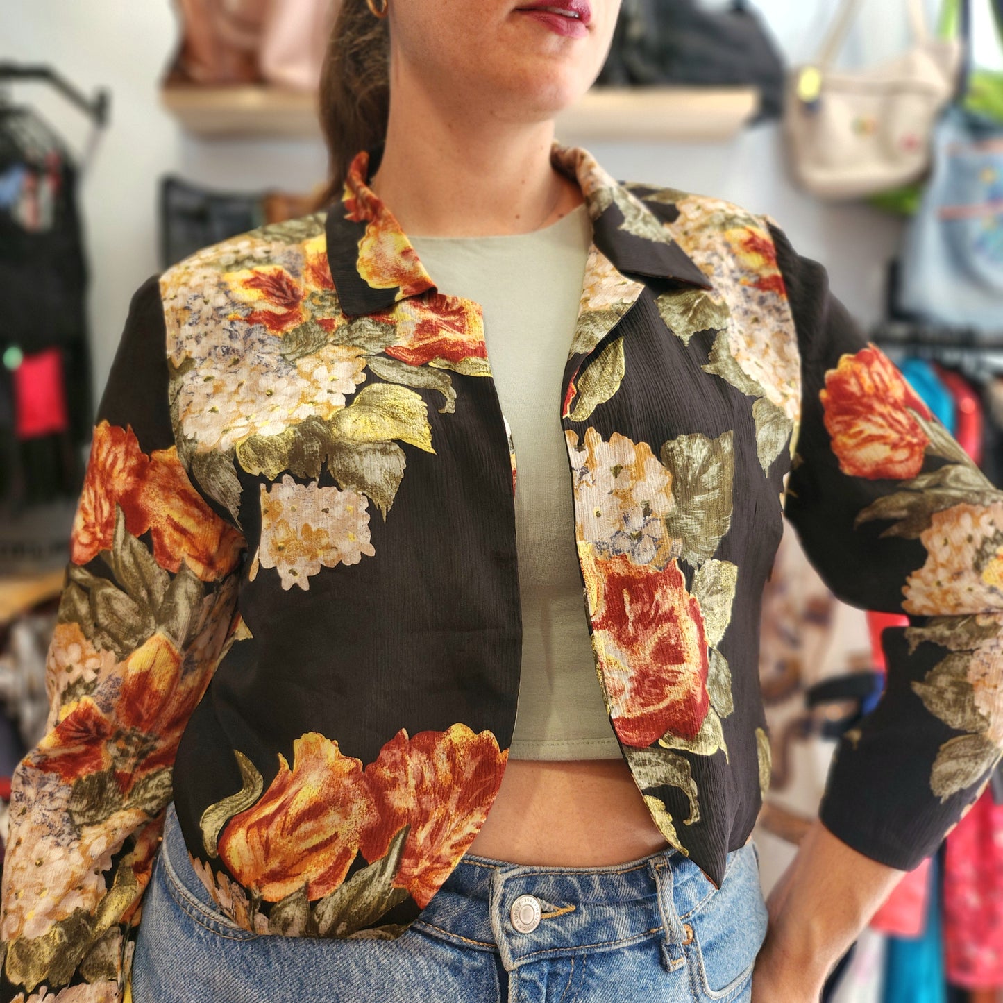 Cute Vintage Cropped Duster