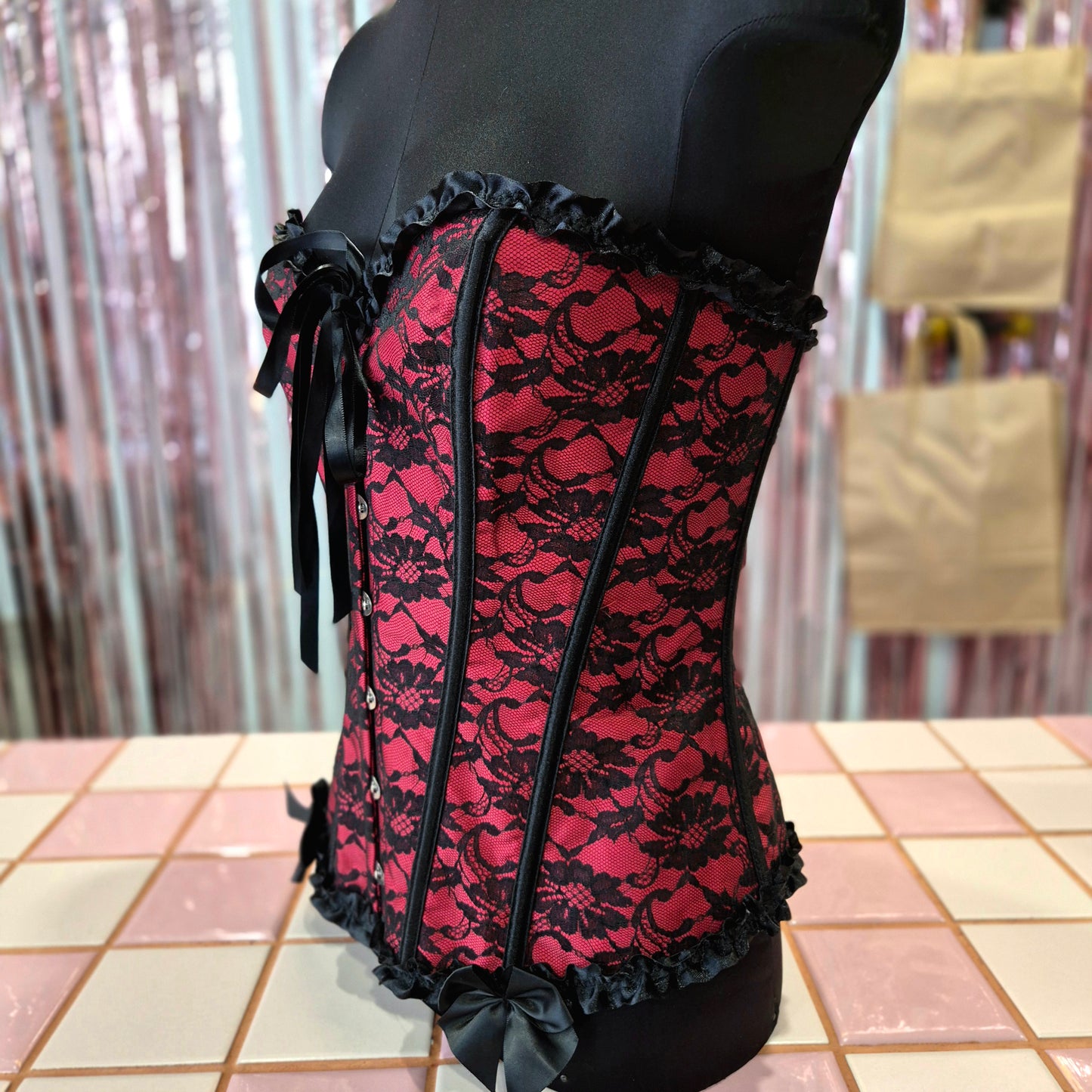 Brack and Red Corset