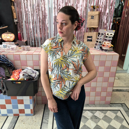 Linen Mix Top