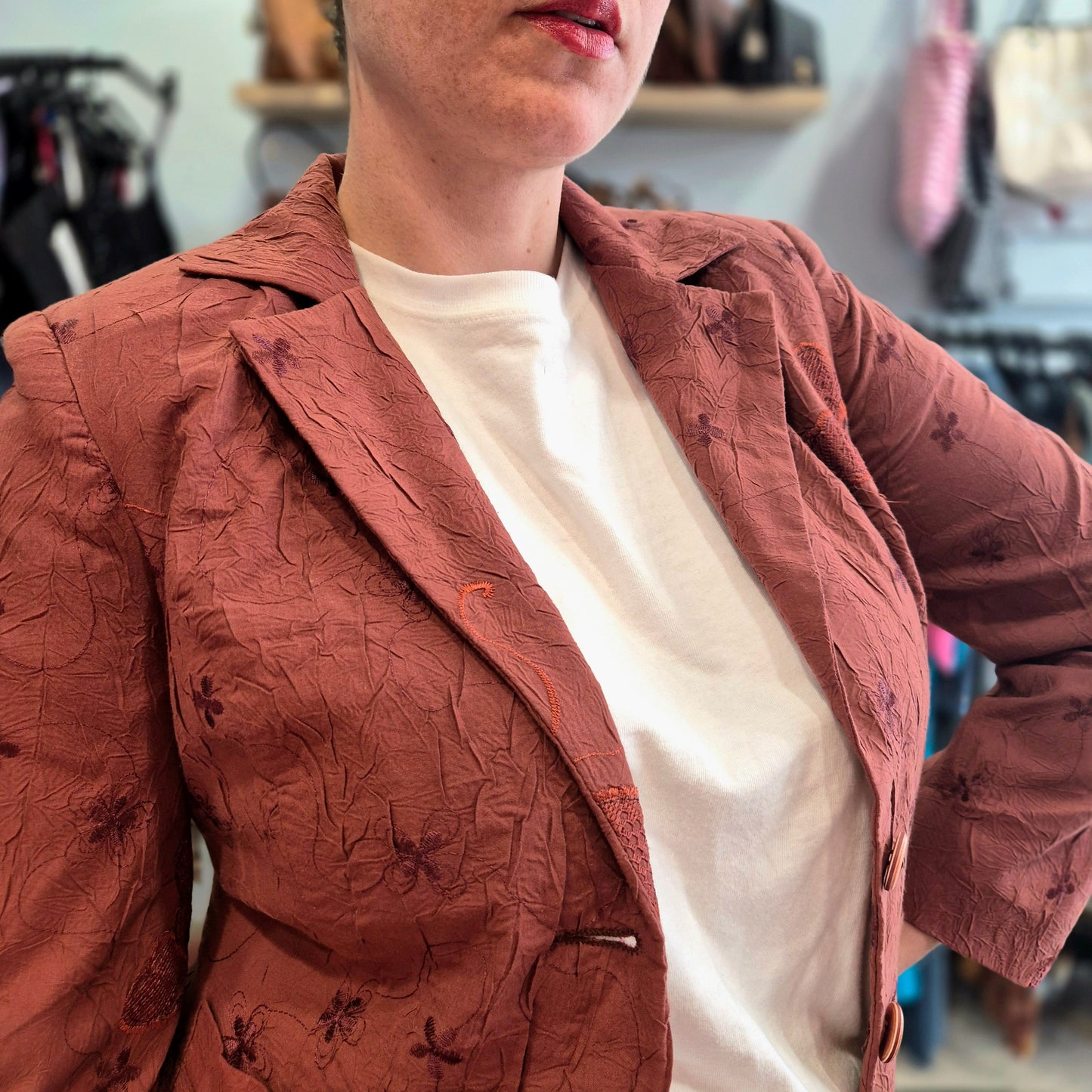 Vintage Embroidered Blazer