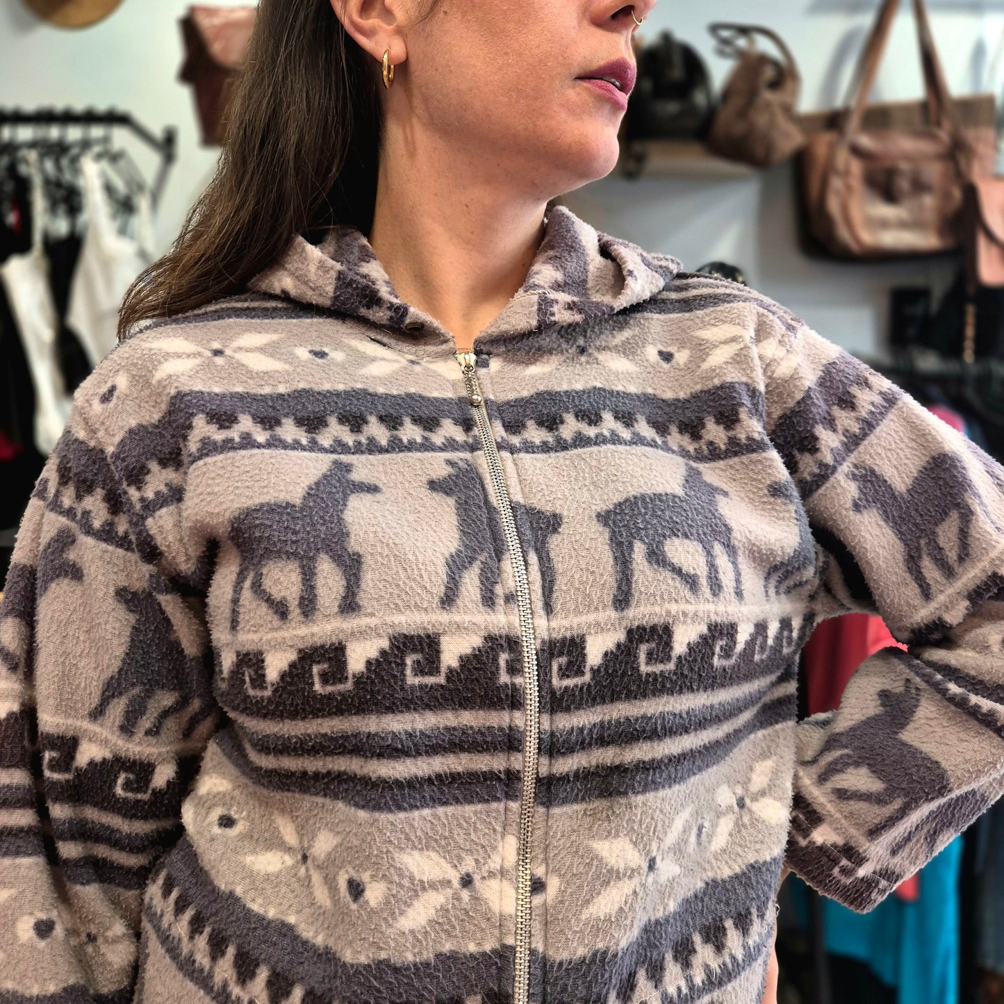 Vintage Patterned Fleece